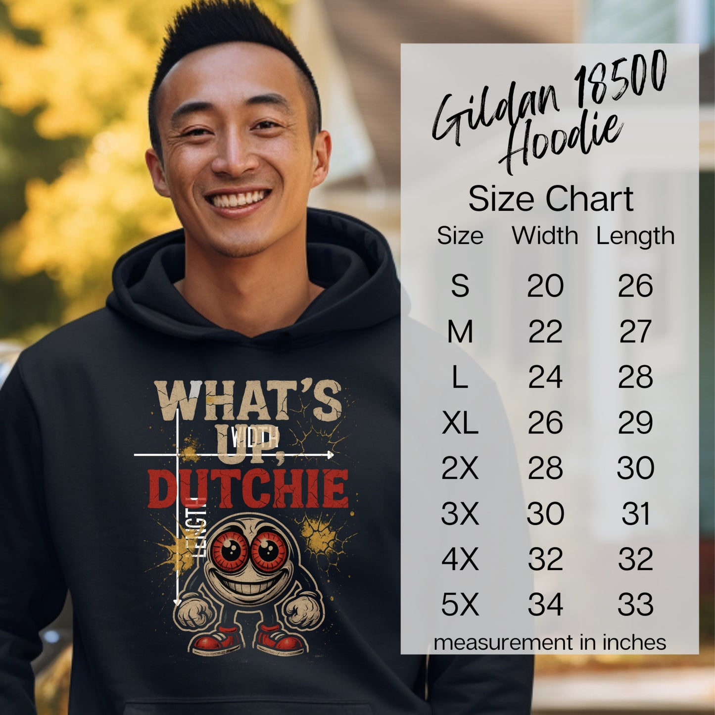 What's Up Dutchie Gildan 18500 Hoodie product type