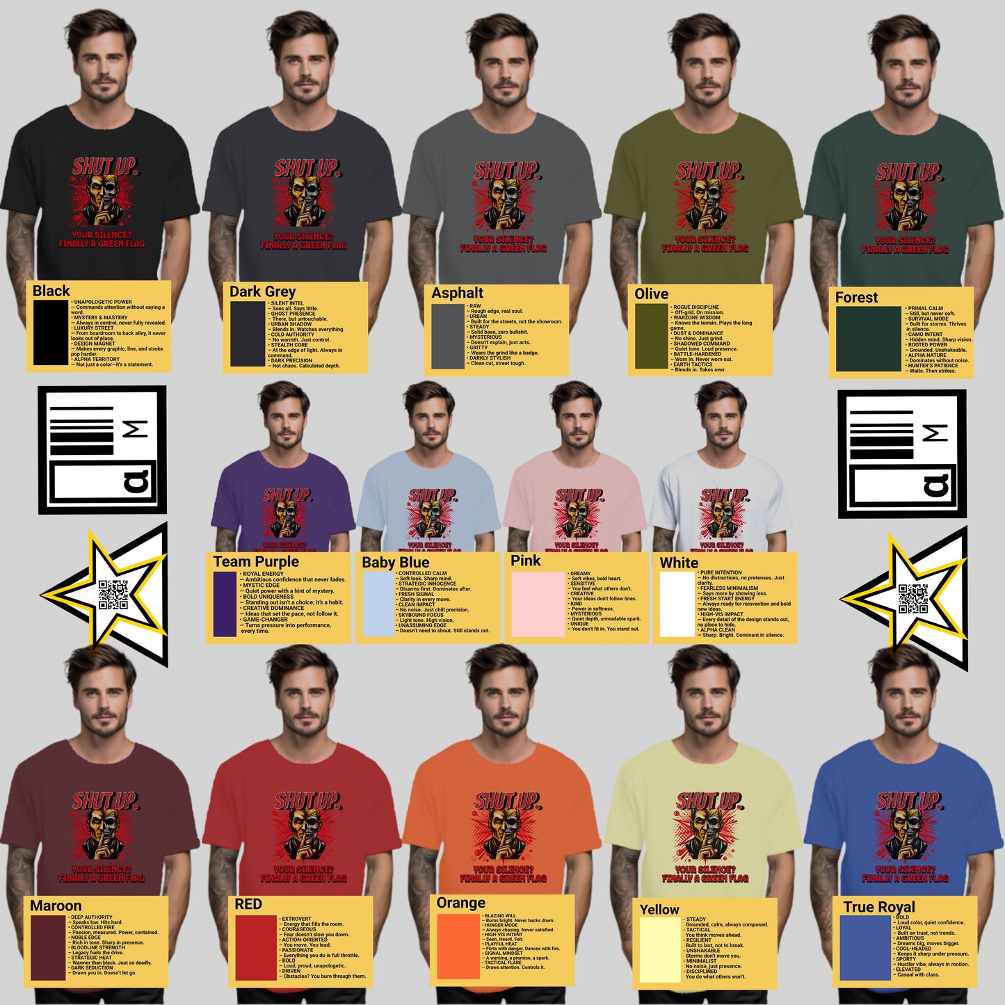 Shut Up Wrestling Graphic Printed Short Sleeve Tee Product