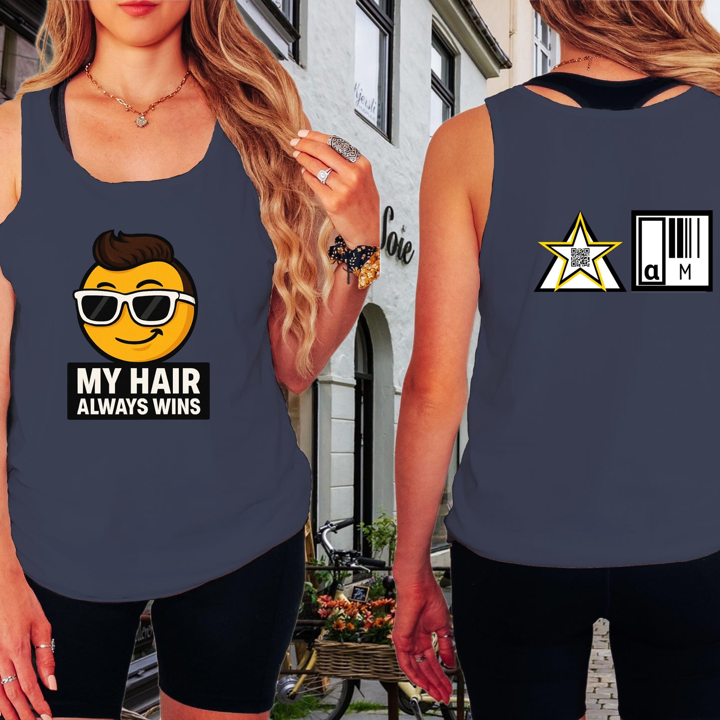 My Hair Always Wins Emoji Fashion Tank product