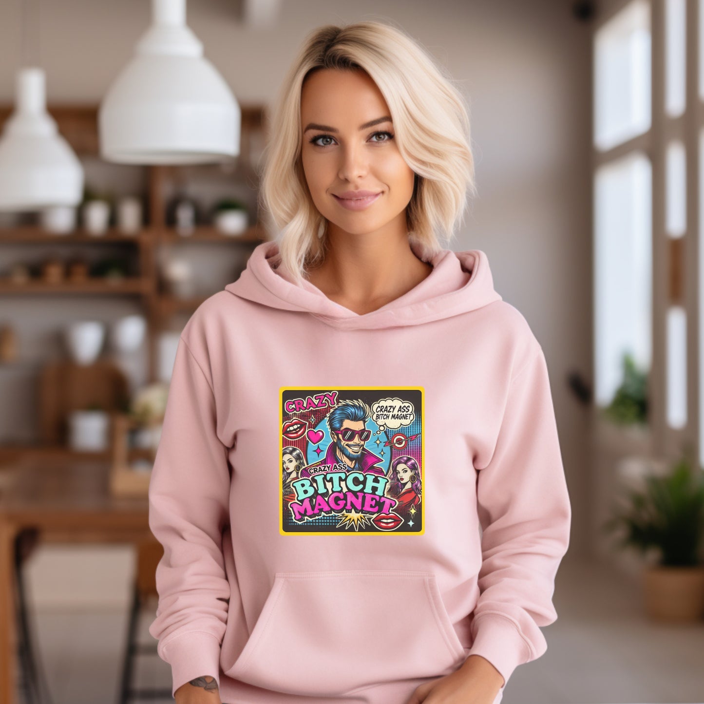 Crazy Bitch Magnet Graphic Hoodie product