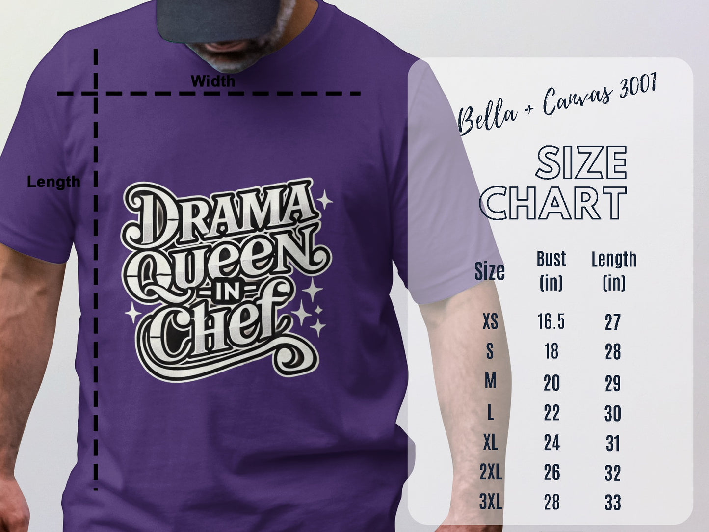 Drama Queen in Chef Graphic T-shirt product type