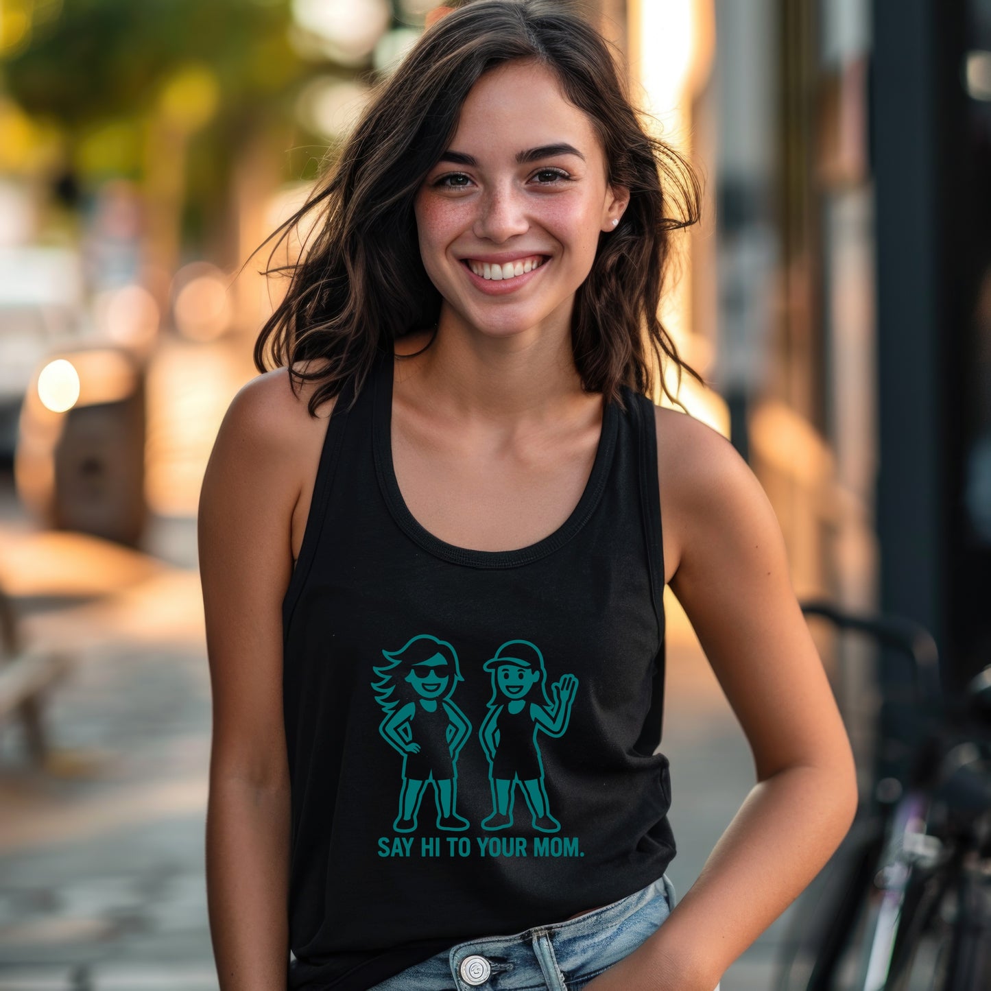 Say Hi to Your Mom Statement Tank Top product