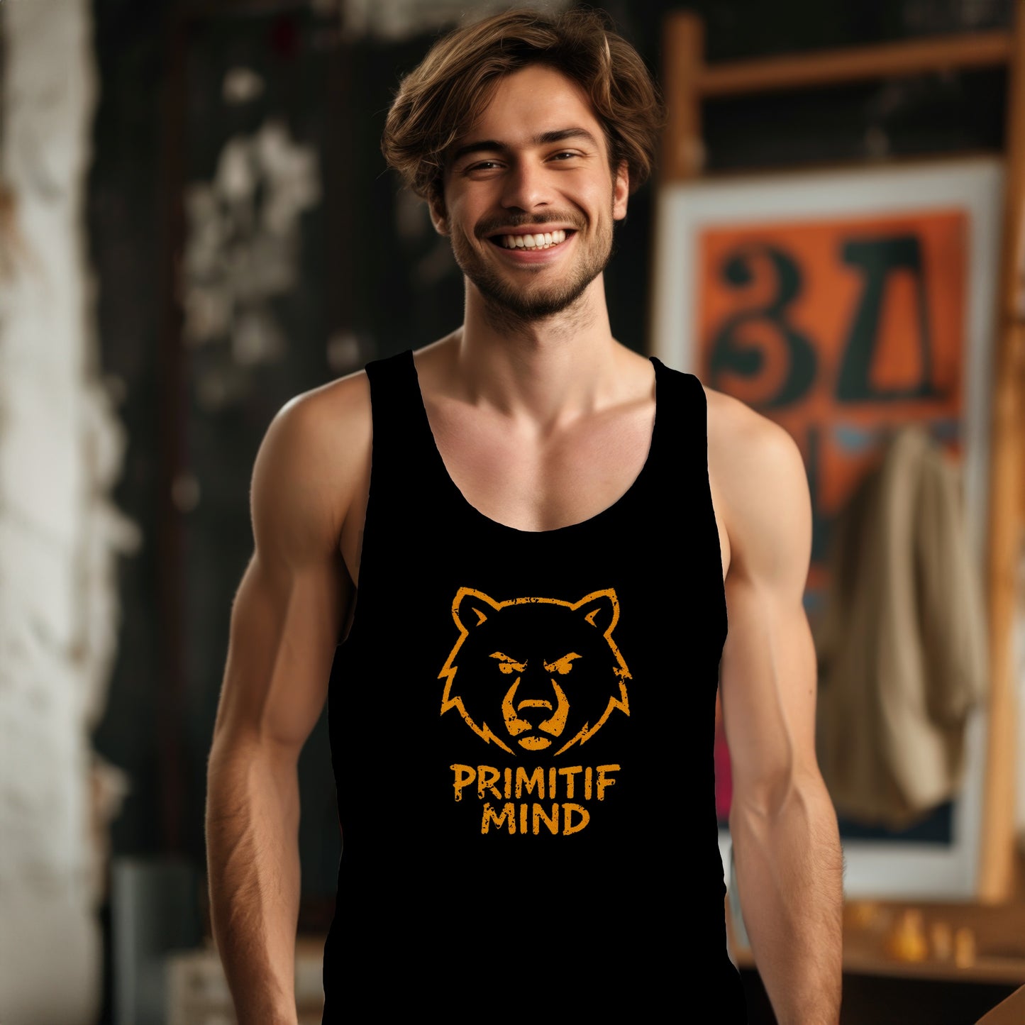 Primitif Mind Bear Graphic Tank Top Product