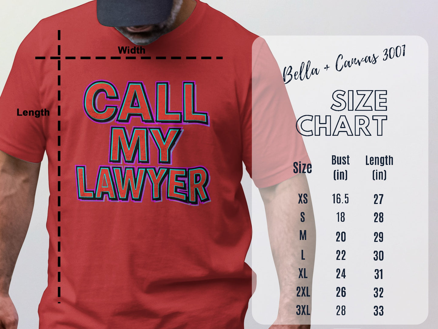 CALL MY LAWYER Graphic Tee for Men