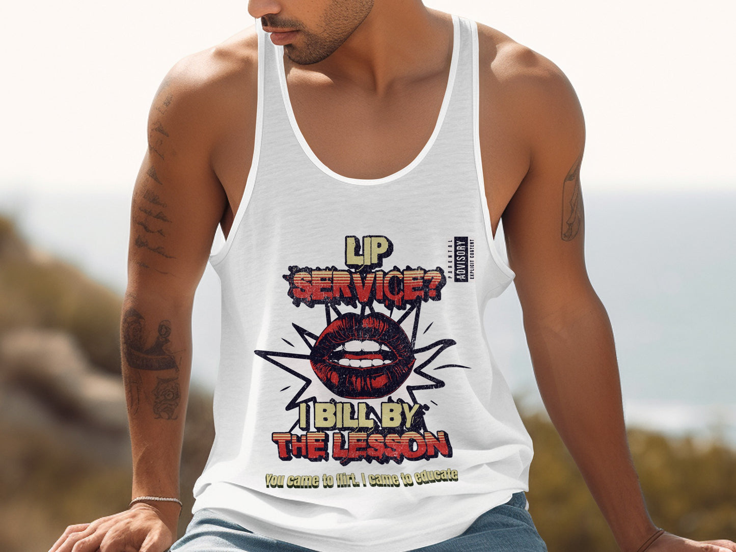 Bold Graphic Lip Service I Bill by The Lesson product type