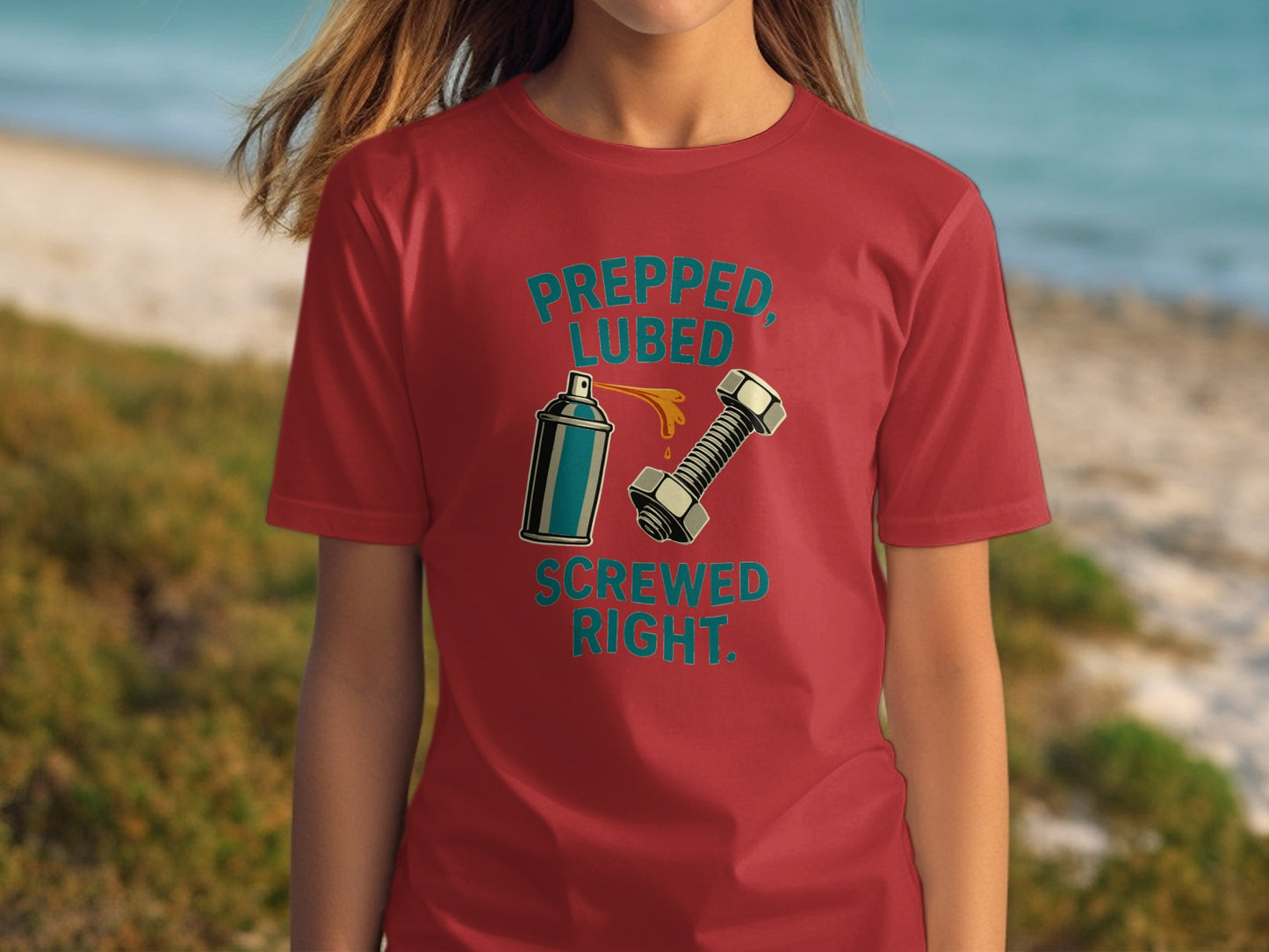 Prepped Lubed Screwed Right Graphic T-shirt product type
