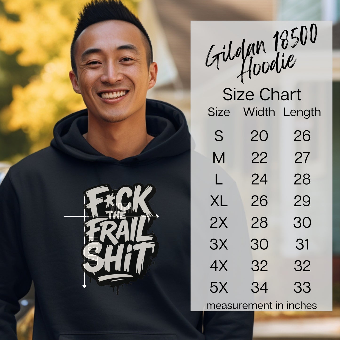 F*ck The Frail Sh*t Gildan 18500 Hoodie Product