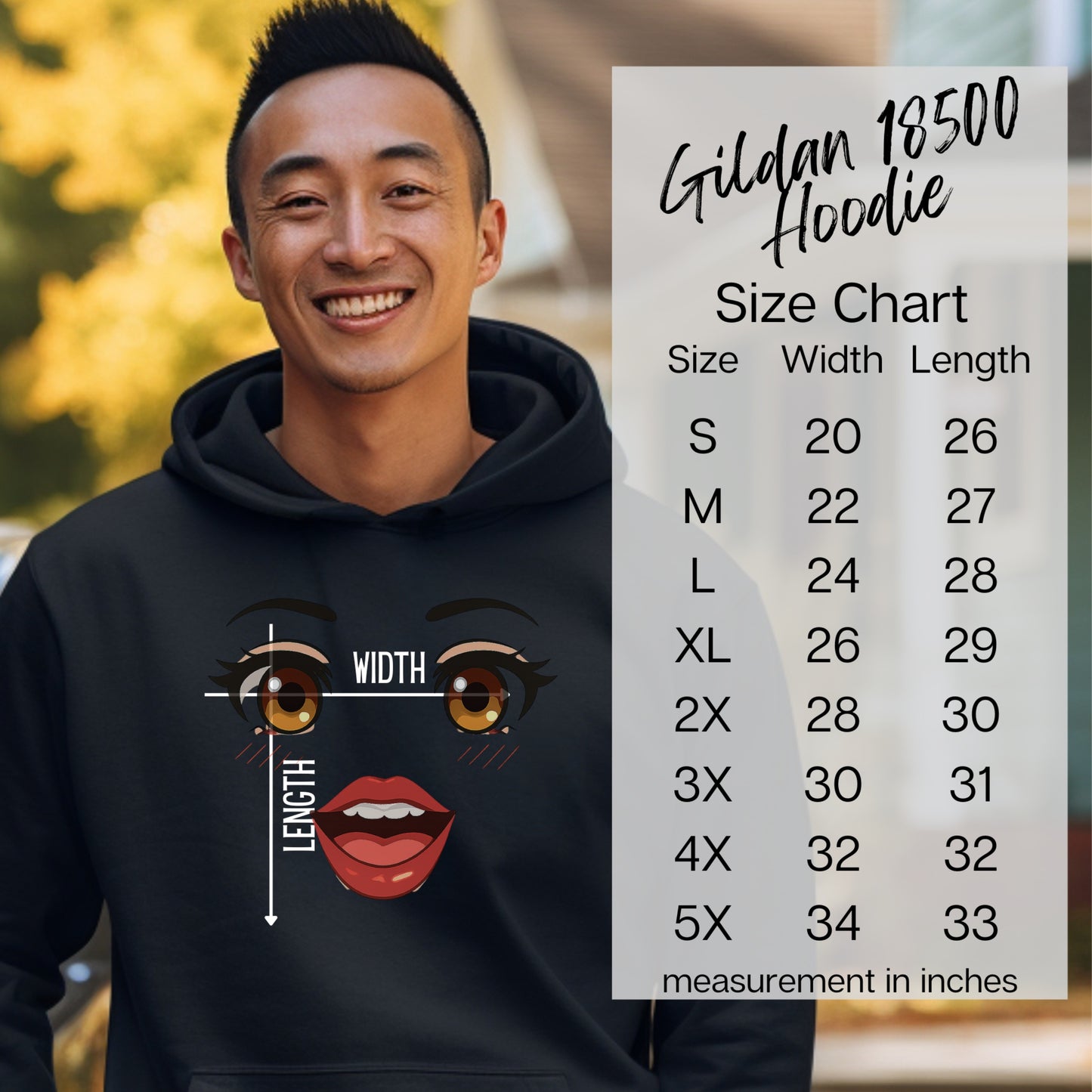 Seductive Stare Anime Vibe Alpha Edge Expression Hoodie