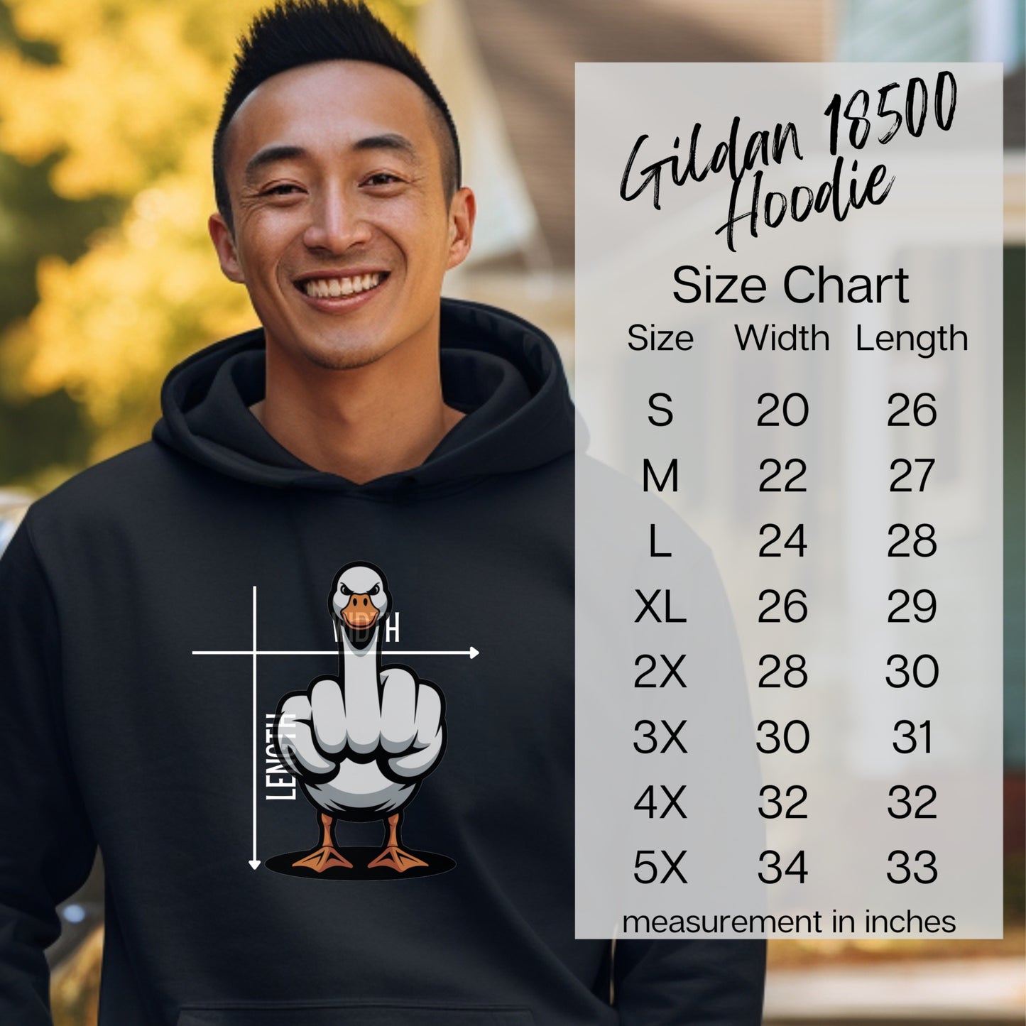 Humorous Duck Hoodie for Casual Wear Fun Gift Idea