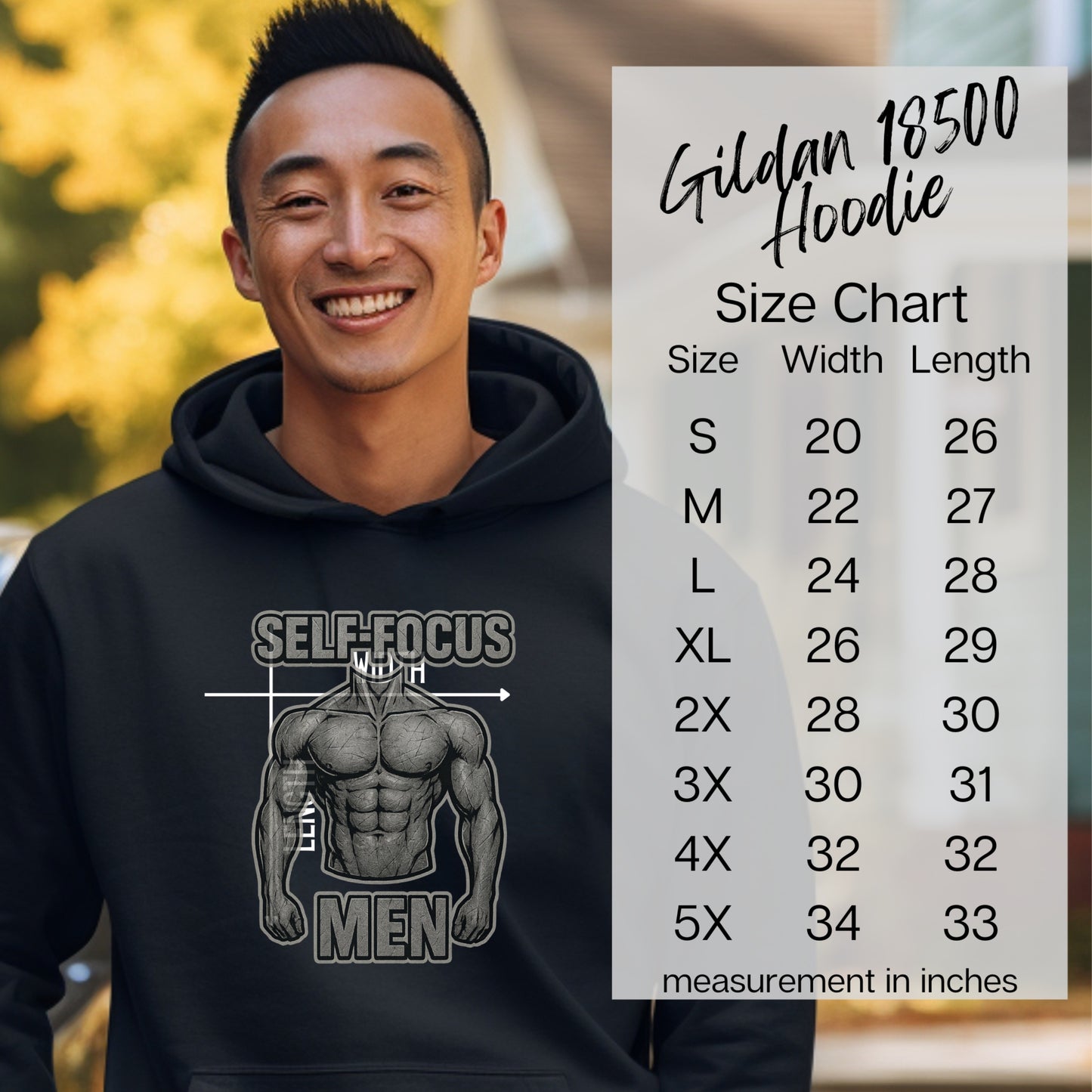 Self Focus Design Gildan 18500 Hoodie product