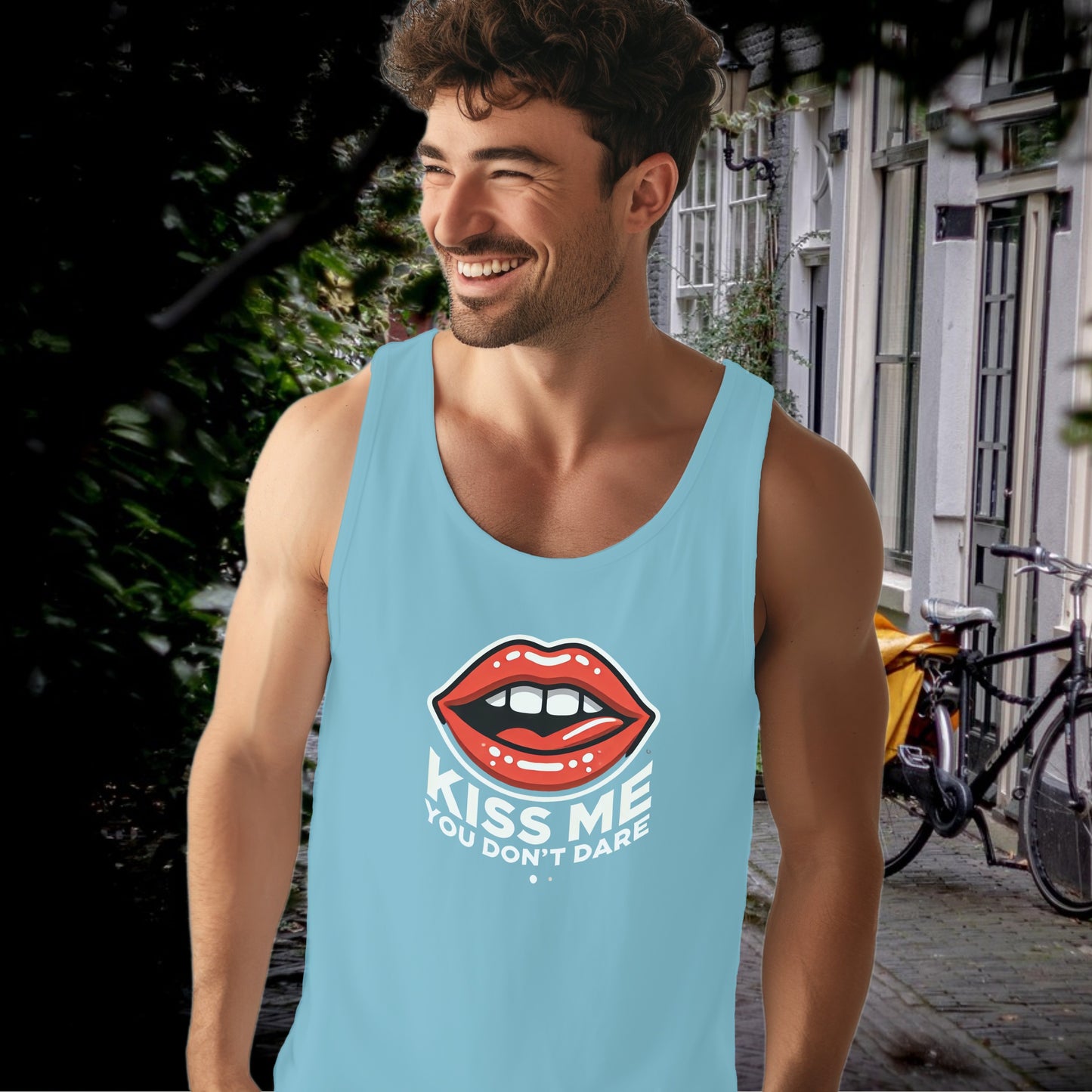 Kiss Me You Don't Dare Graphic Tank Top product type