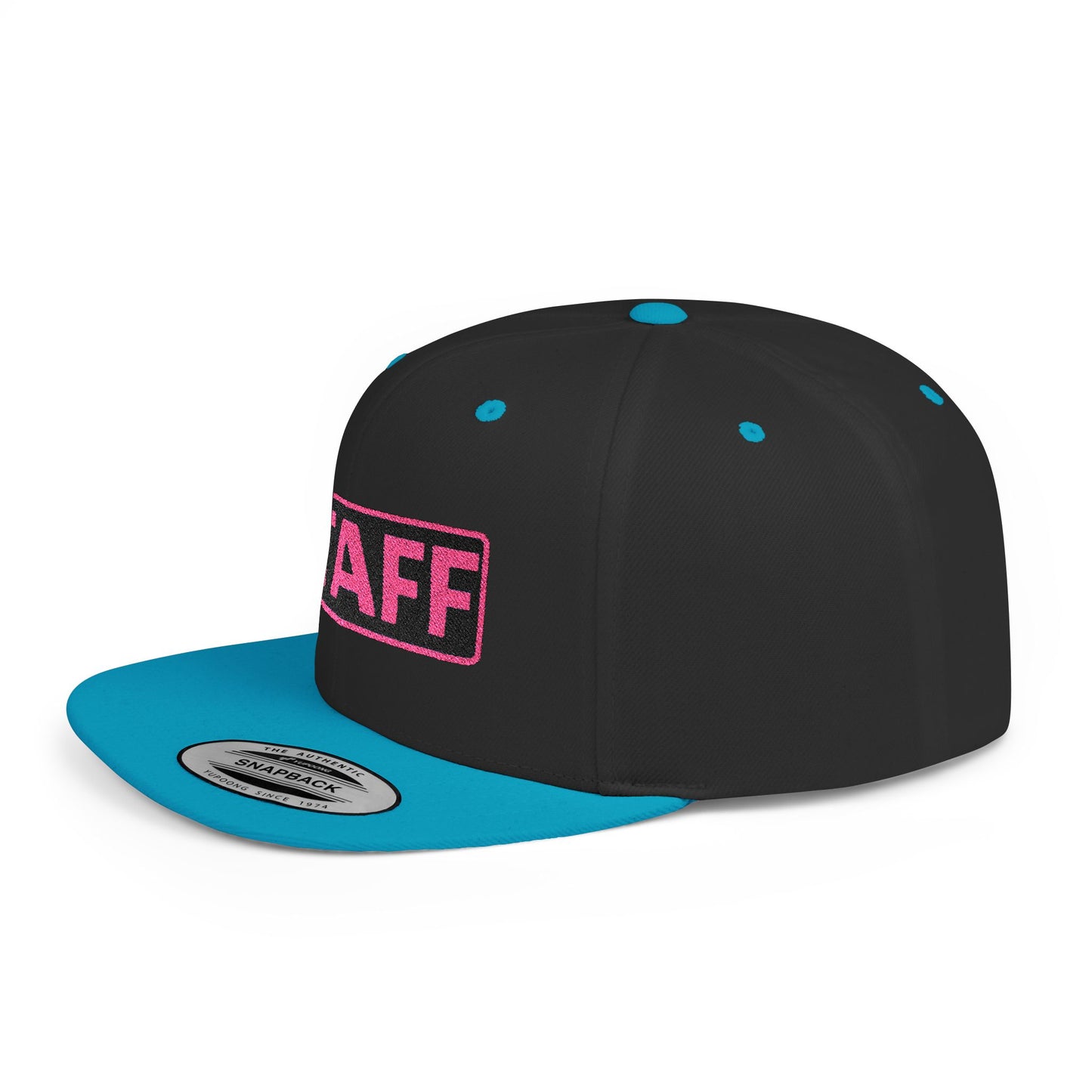 STAFF Embroidered Snapback Hat | Funny Event Crew Cap | Minimalist Streetwear Hat | Festival & Team Uniform Cap
