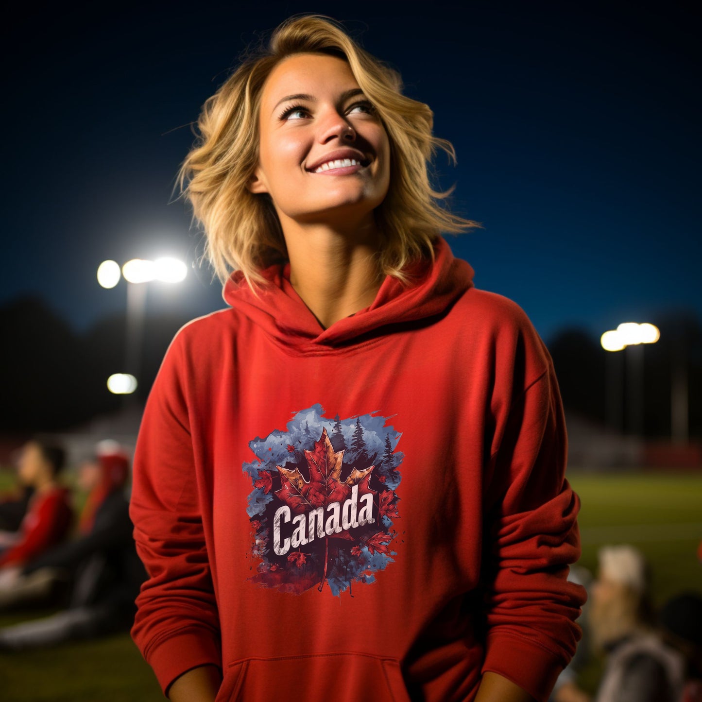 Vibrant Canada Themed Hoodie Perfect for Patriotic Product