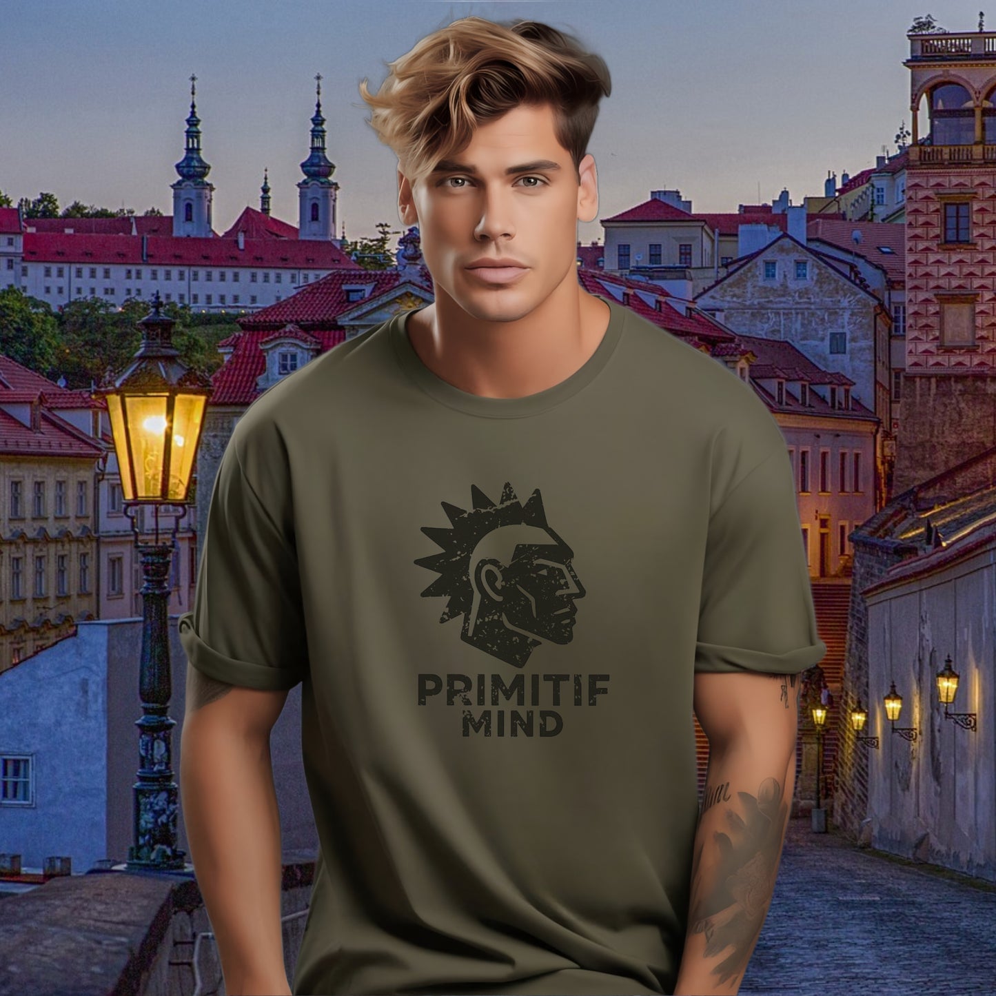 Primif Mind Graphic Streetwear style shirt product type