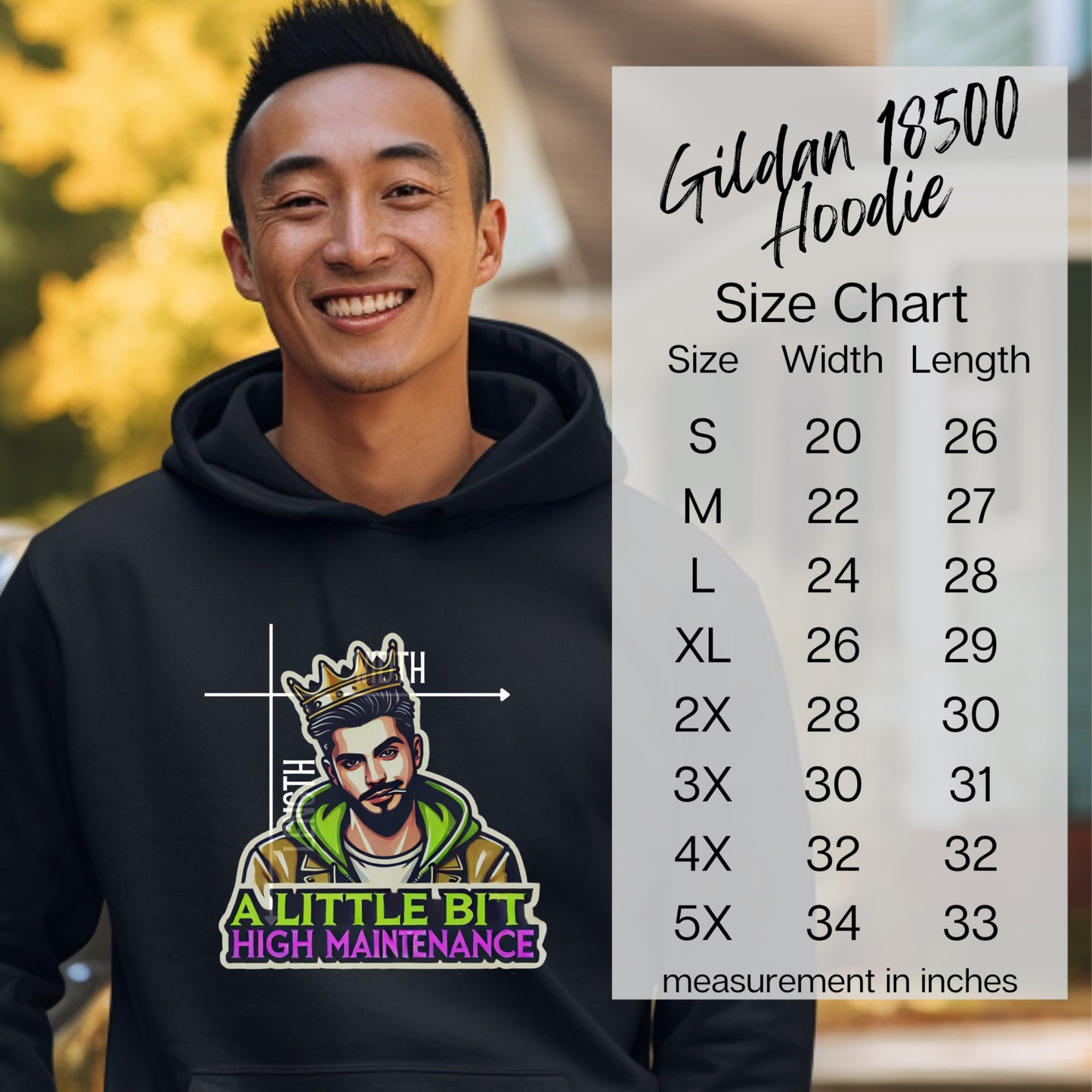 ALittle Bit High Maintenance Gildan 18500 Hoodie product