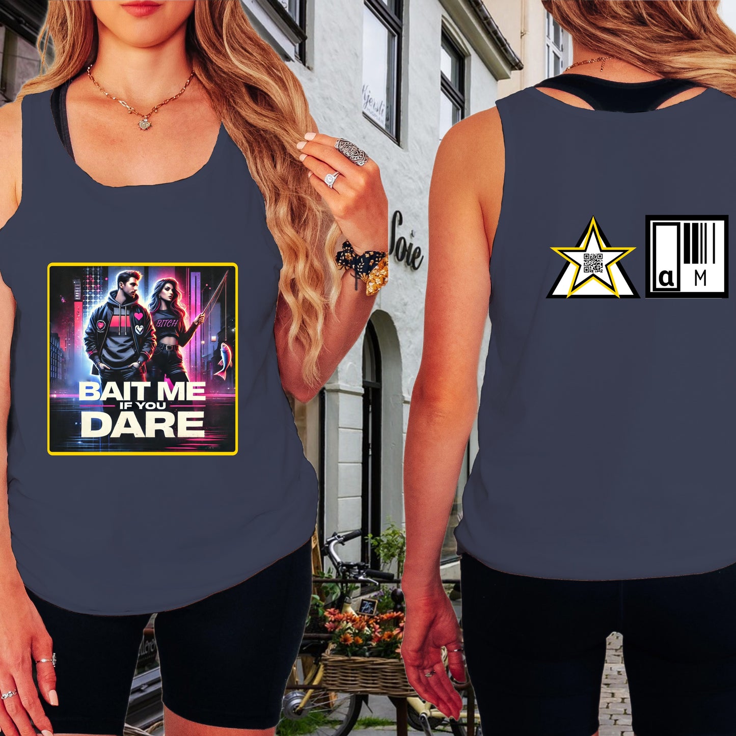 Bait Me If You Dare Graphic Tank Top Casual Product