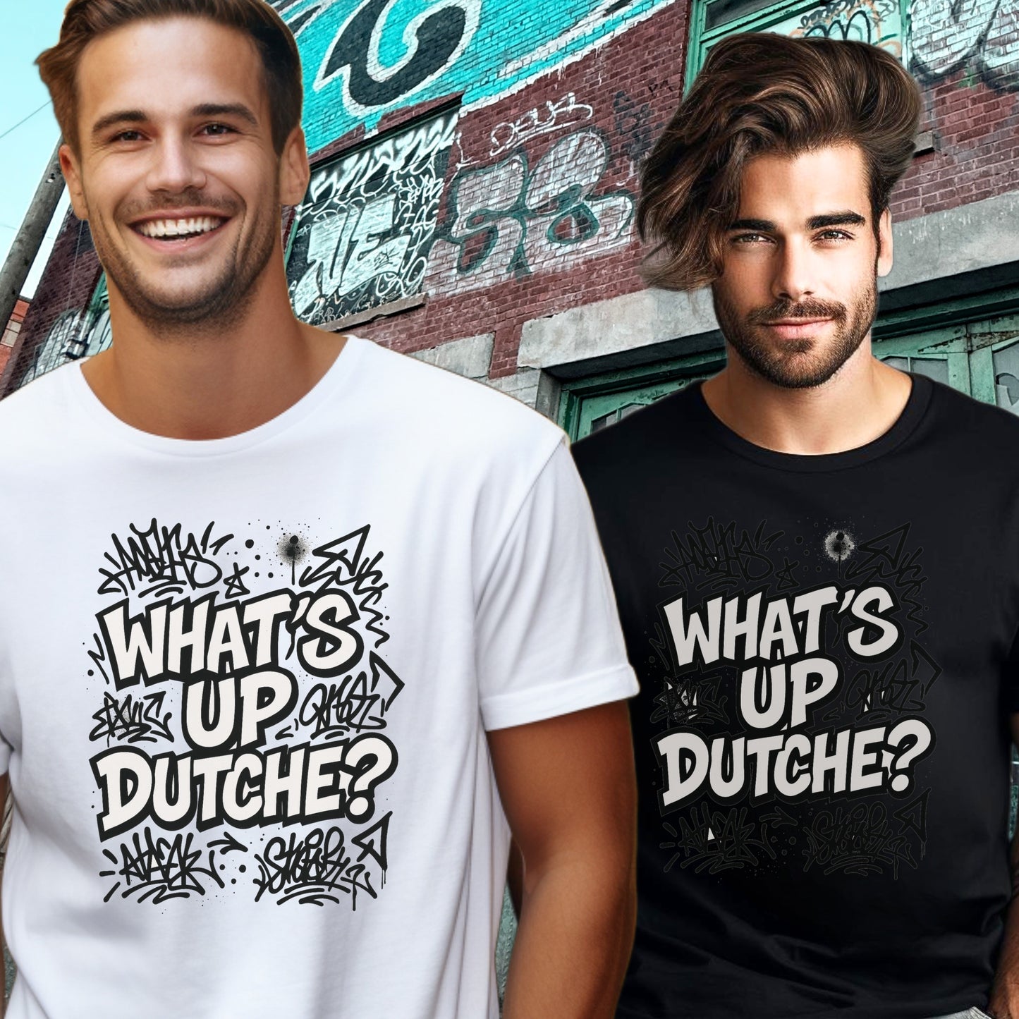 What's Up Dutche Graffiti Art T-Shirt product type