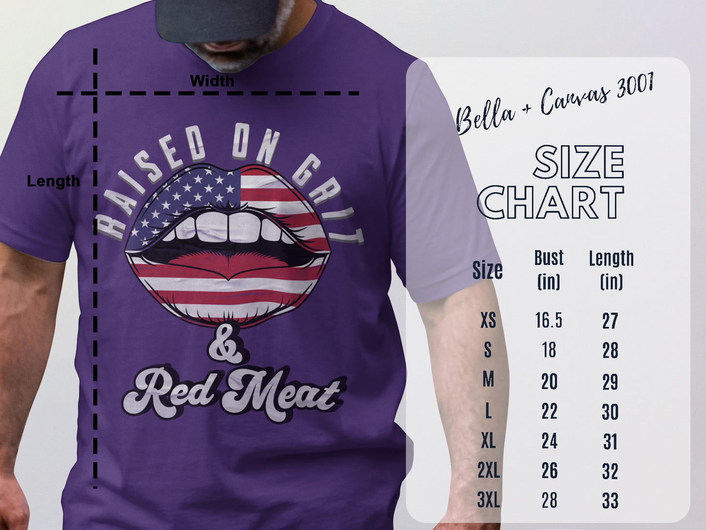 Raised On Grit & Red Meat Graphic T-Shirt product