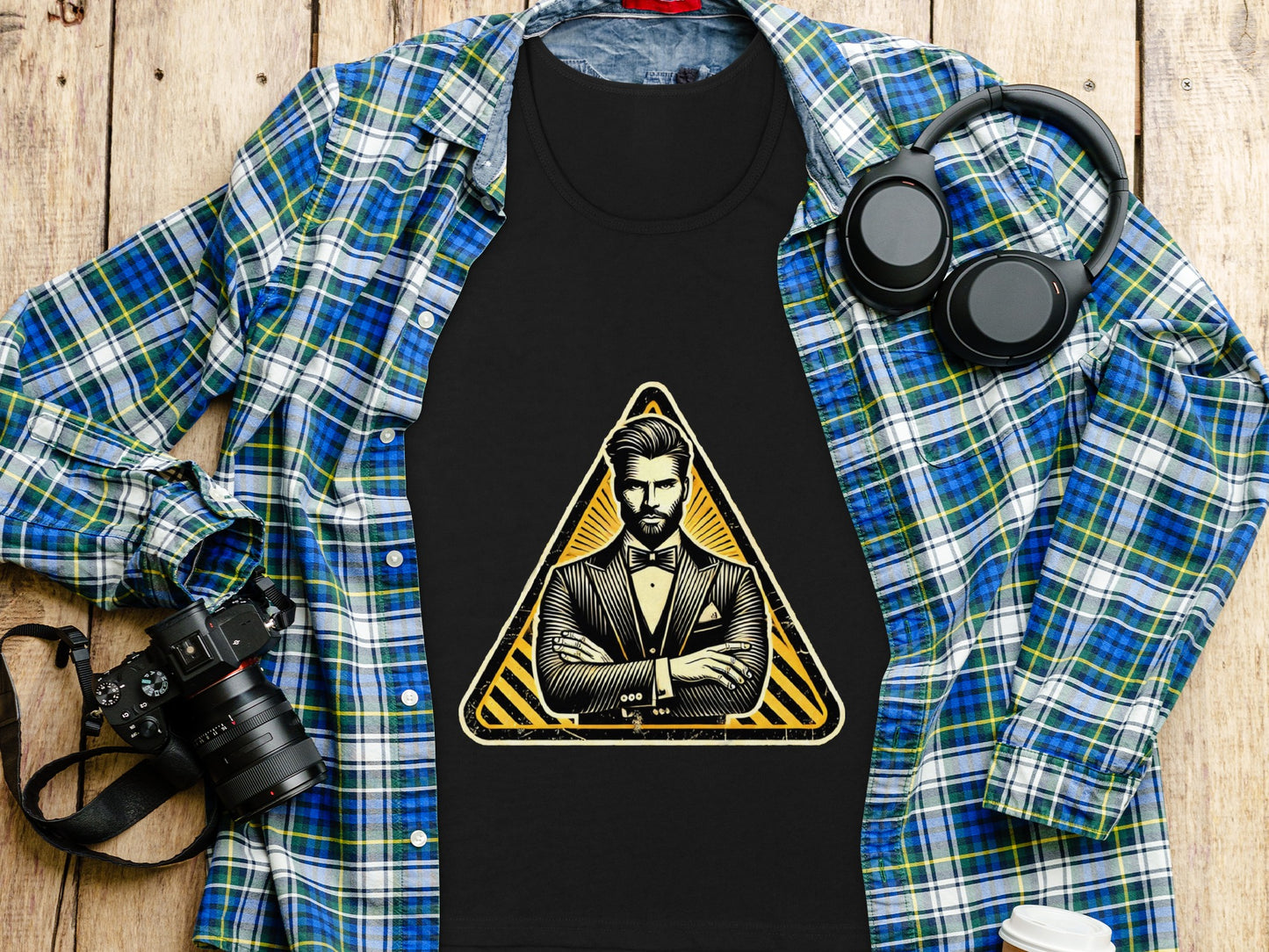 Bold and Stylish Graphic T-Shirt with Triangle Design product