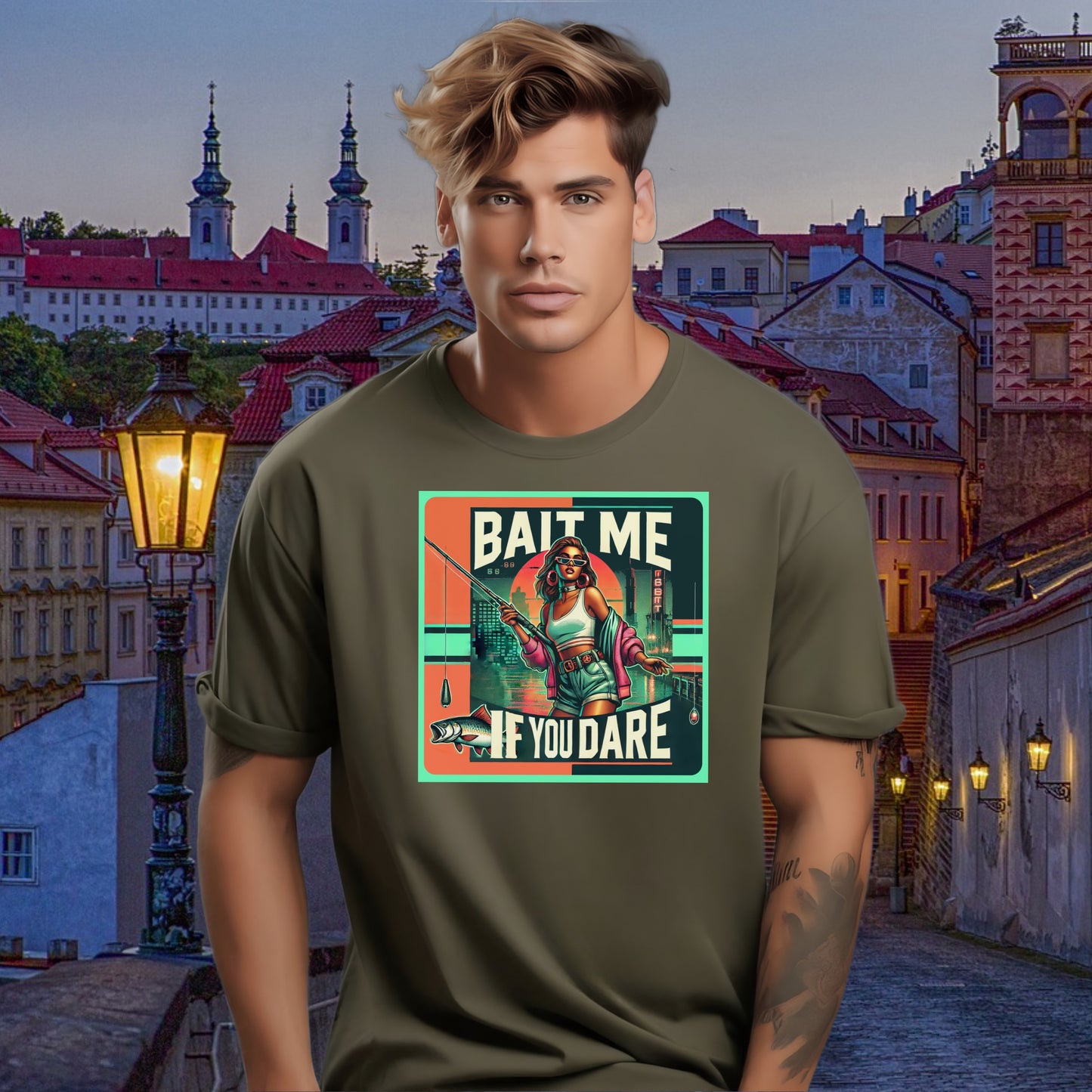 Bait Me If You Dare Graphic Tee Shirt product type