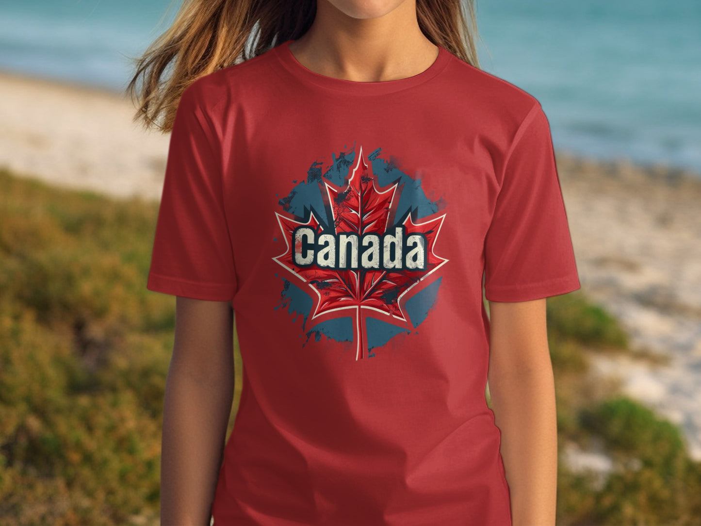 Canada Maple Leaf Design Red T-Shirt product type