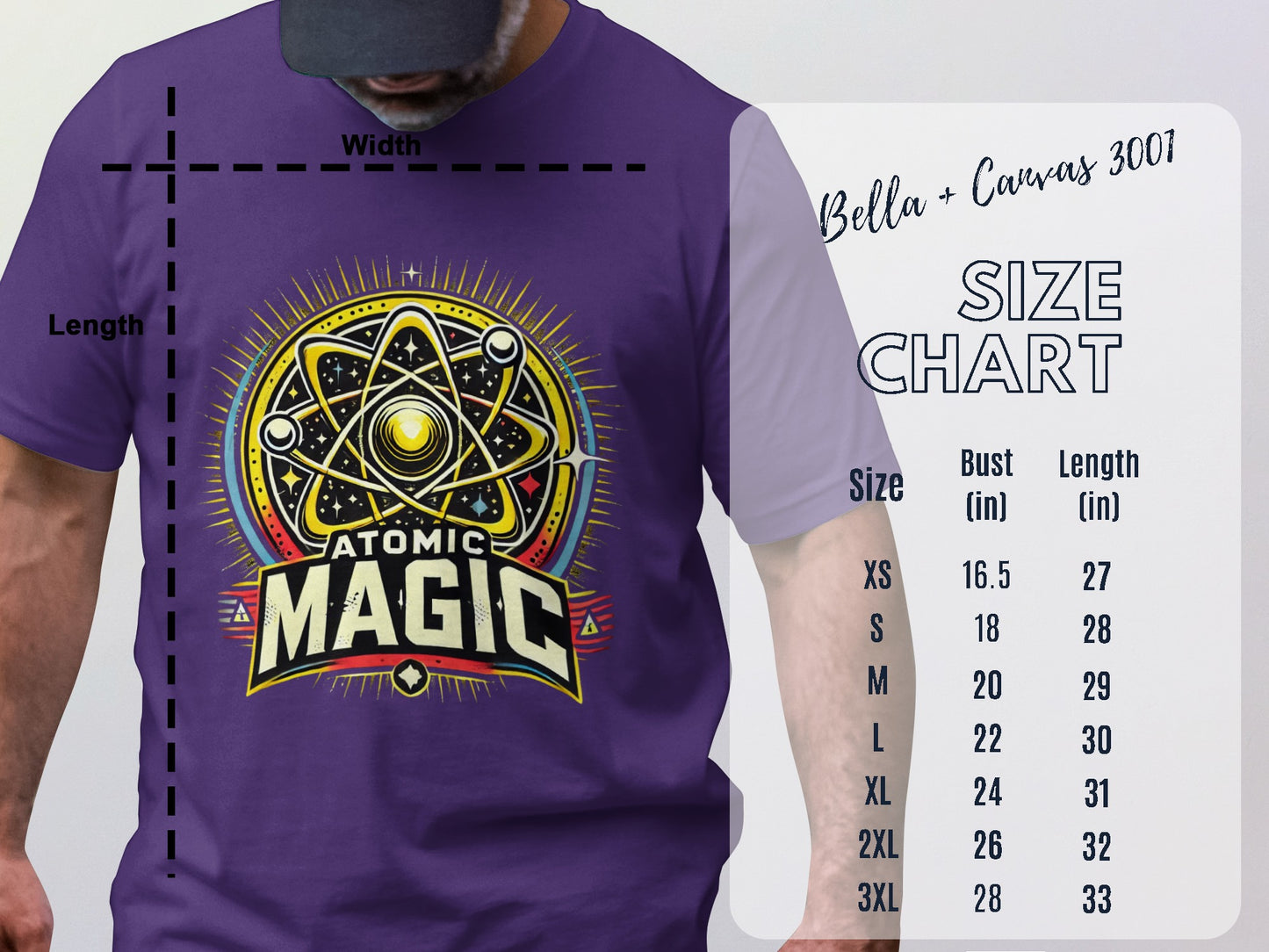 Atomic Magic Purple Graphic T-Shirt product