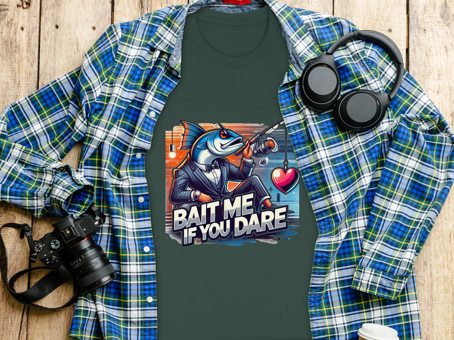Bait Me If You Dare Graphic Tee Shirt Product