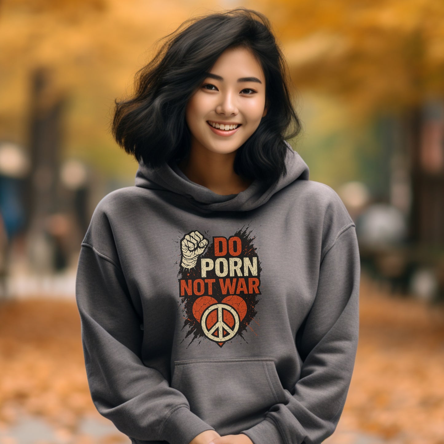 Make a Statement with Do Porn Not War hoodie product type