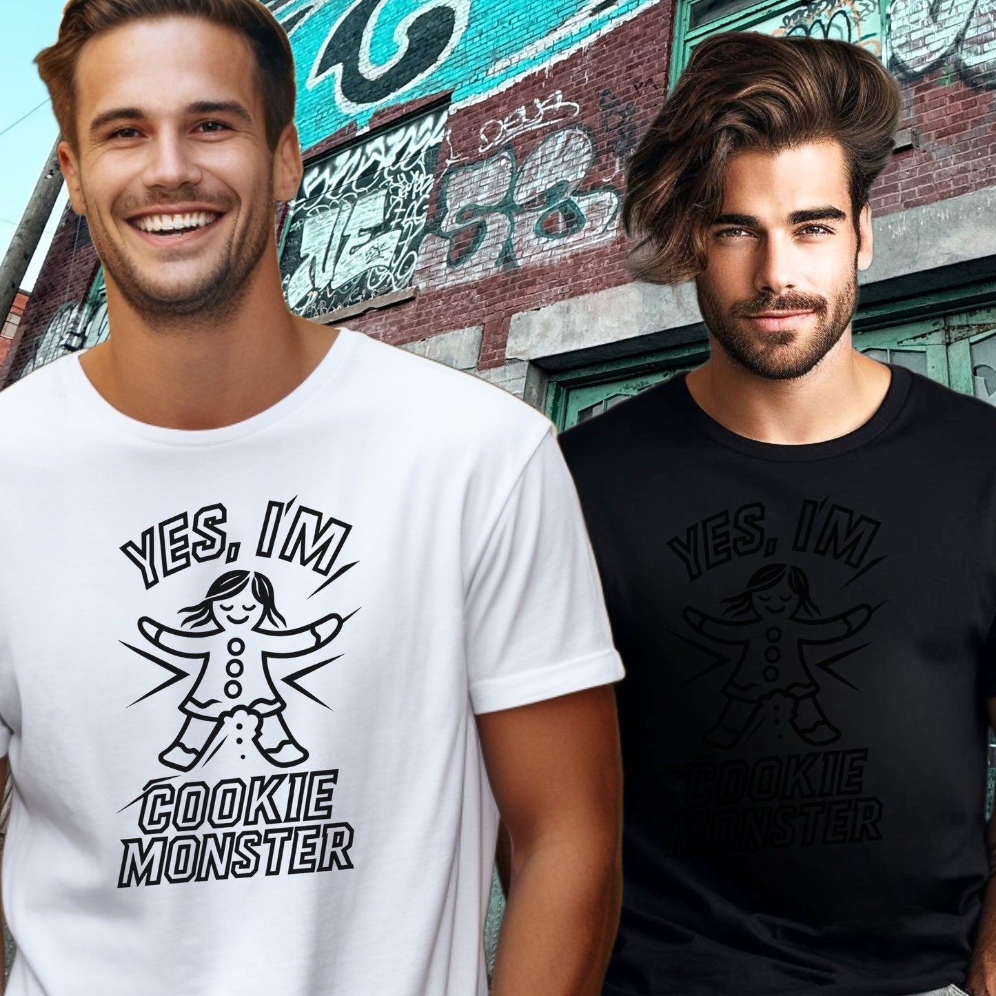 Yes I'm Cookie Monster Graphic Tee Shirt product