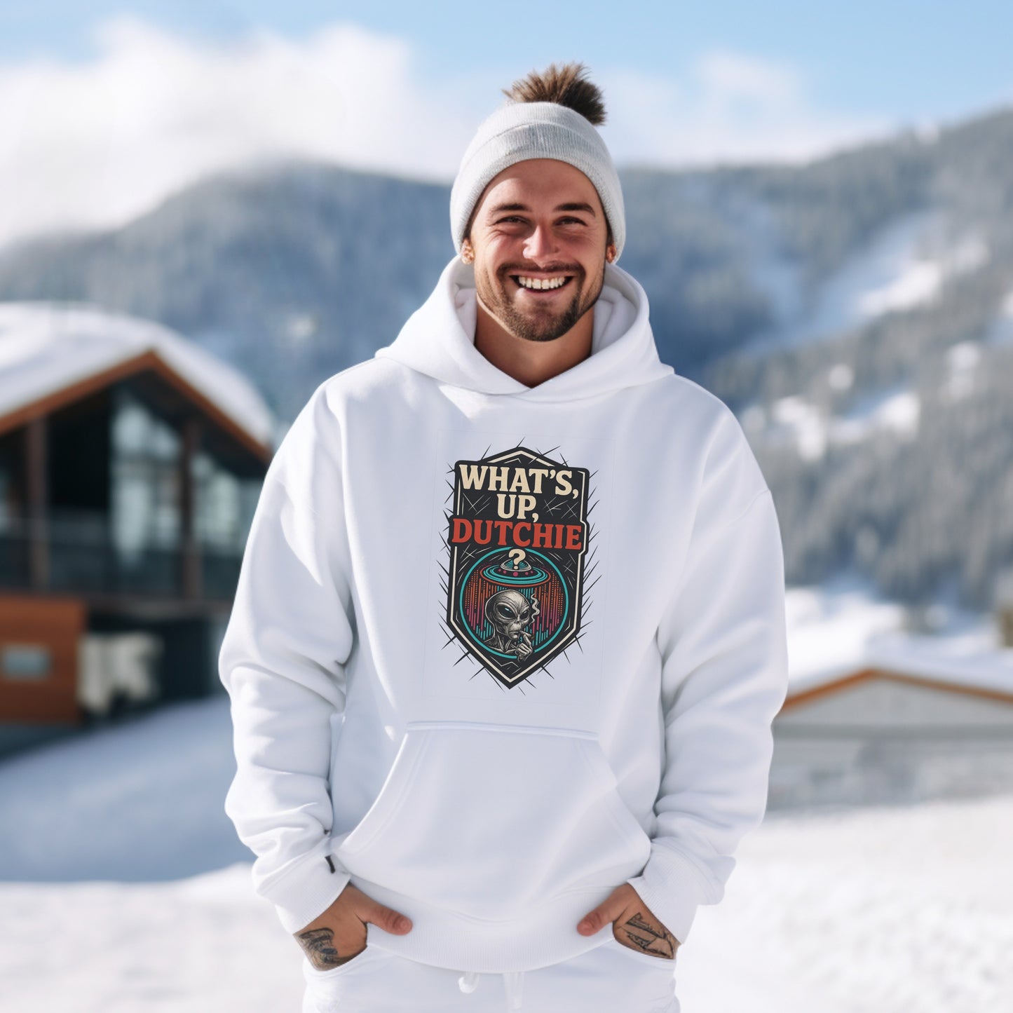 What's Up Dutchie Graphic Print Hoodie product type