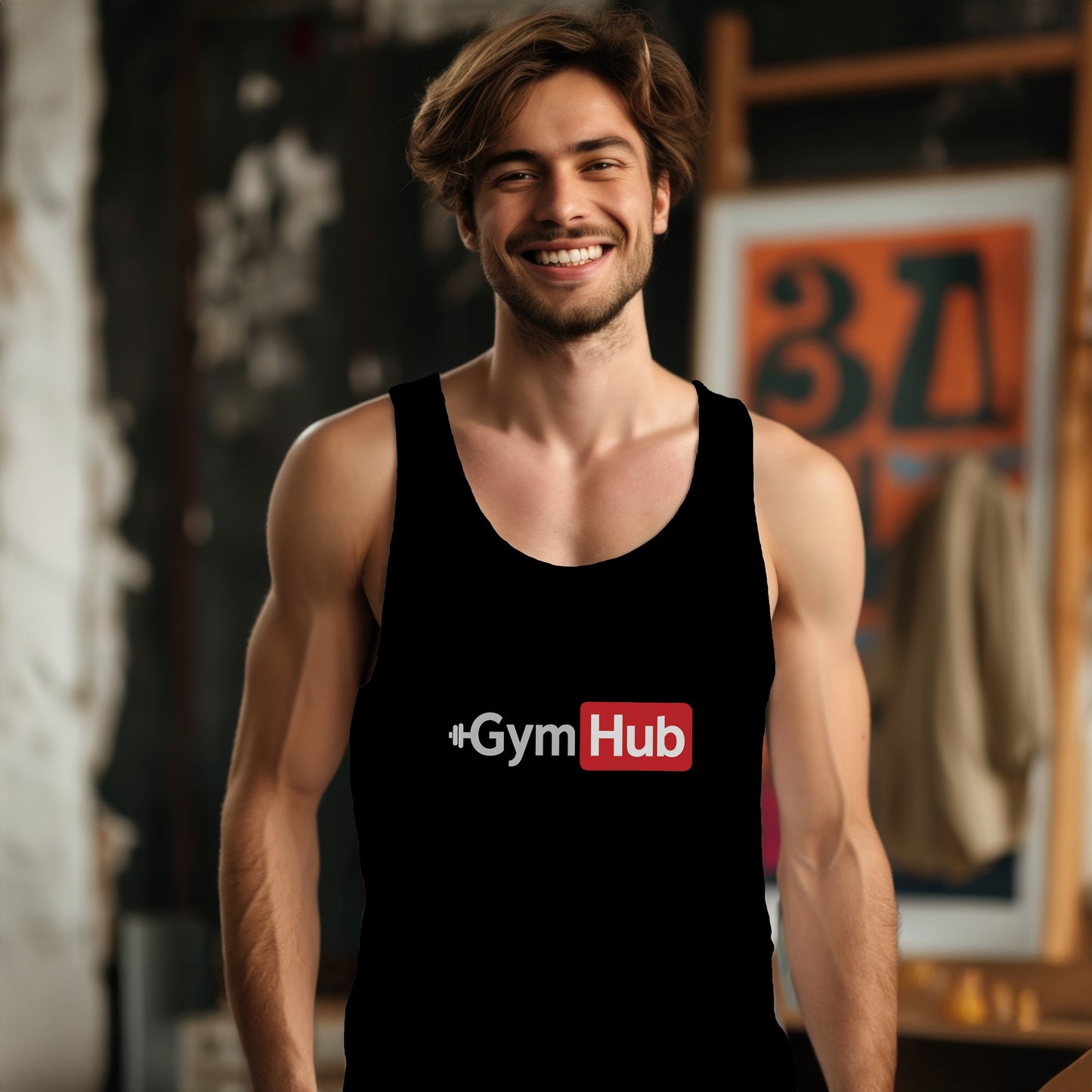 Gym Hub Tank Top Fitness Workout Sleeveless Shirt product