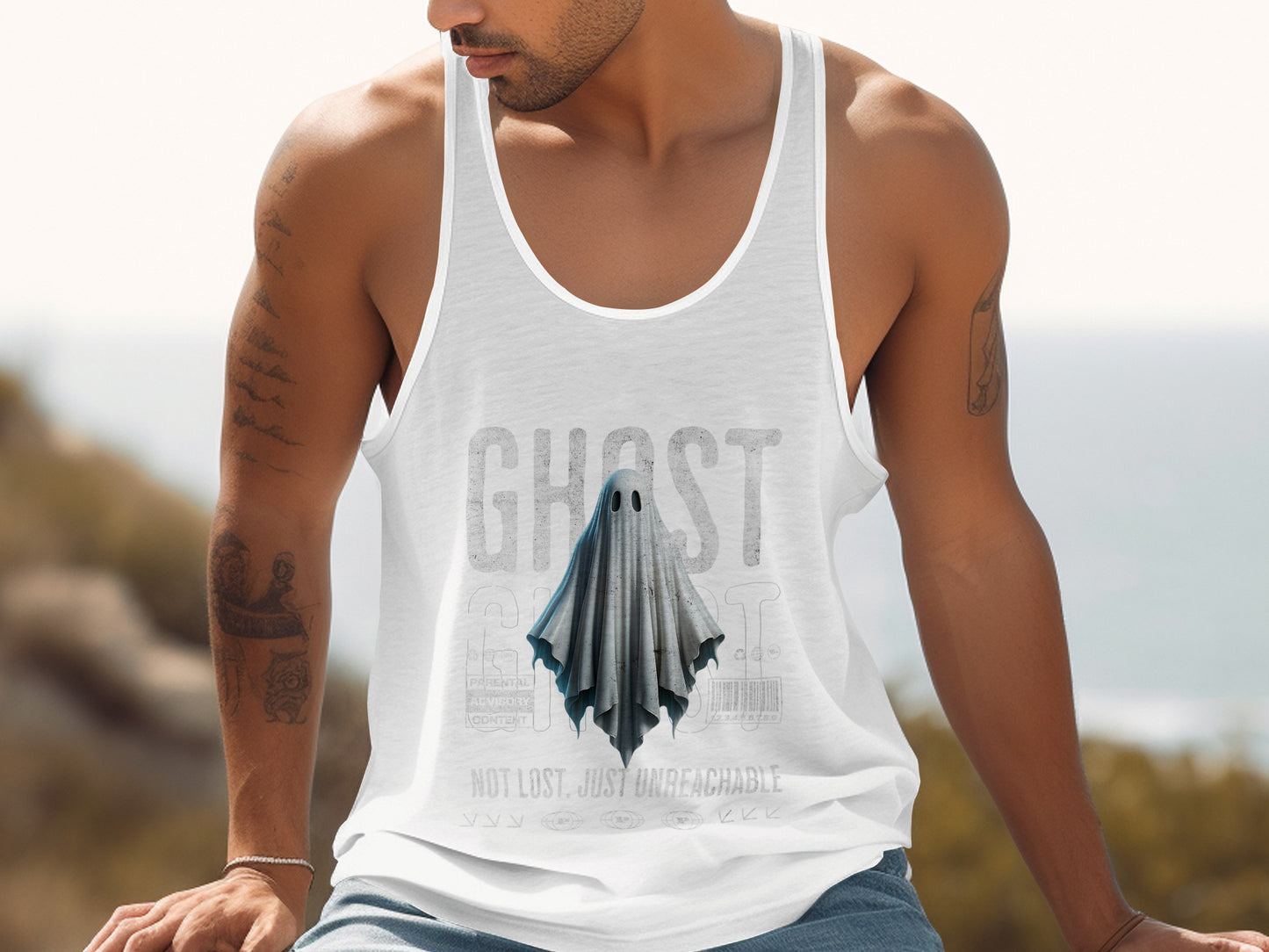 Ghost Not Lost Just Unreachable Tank Top product type