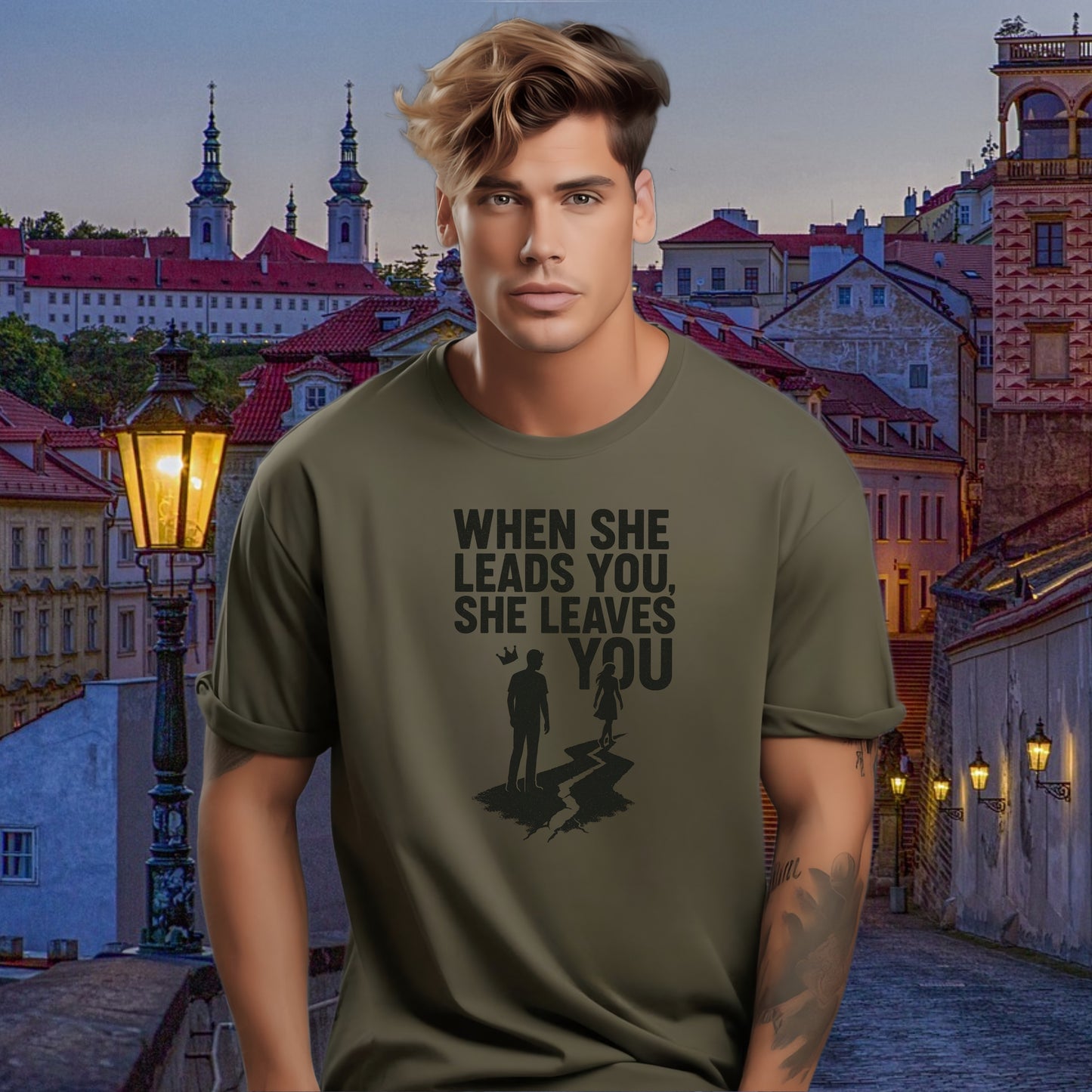 When She Leads You She Leaves You Shirt product type