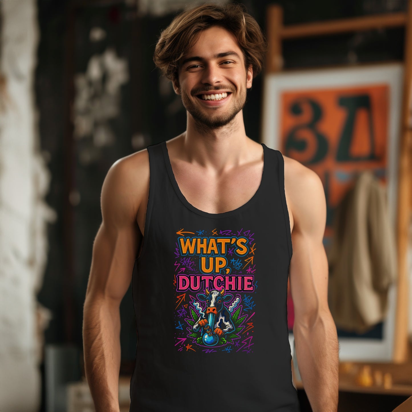What's Up Dutchie Graphic Print Tank Top product