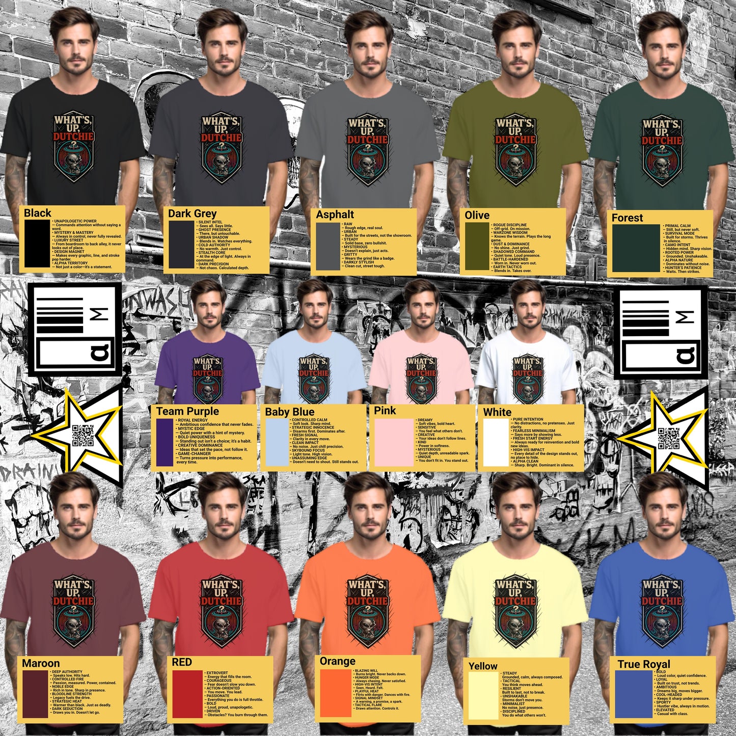Unique Colorful Graffiti Design Printed T-Shirt product
