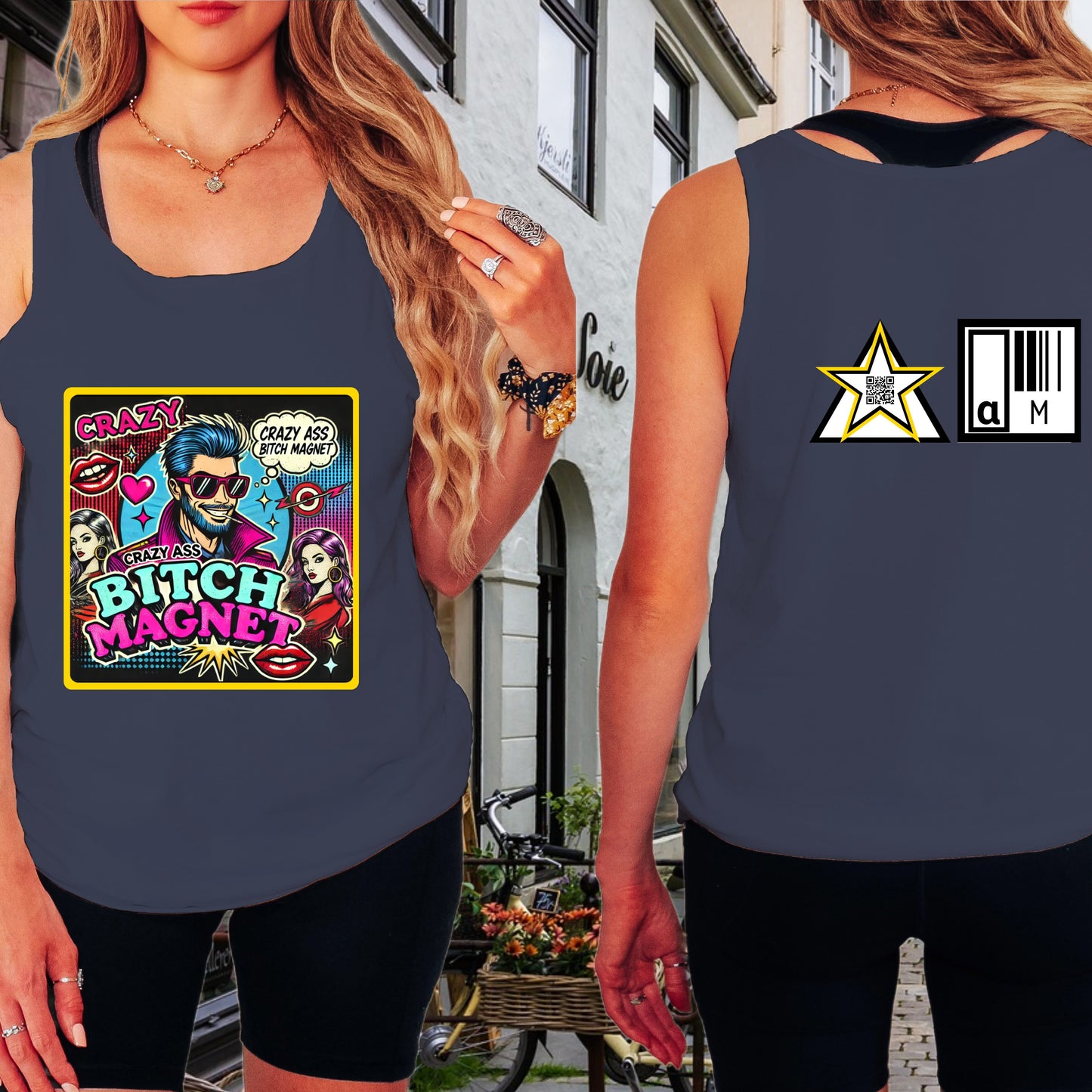Crazy Ass Bitch Magnet Graphic Tank Top product