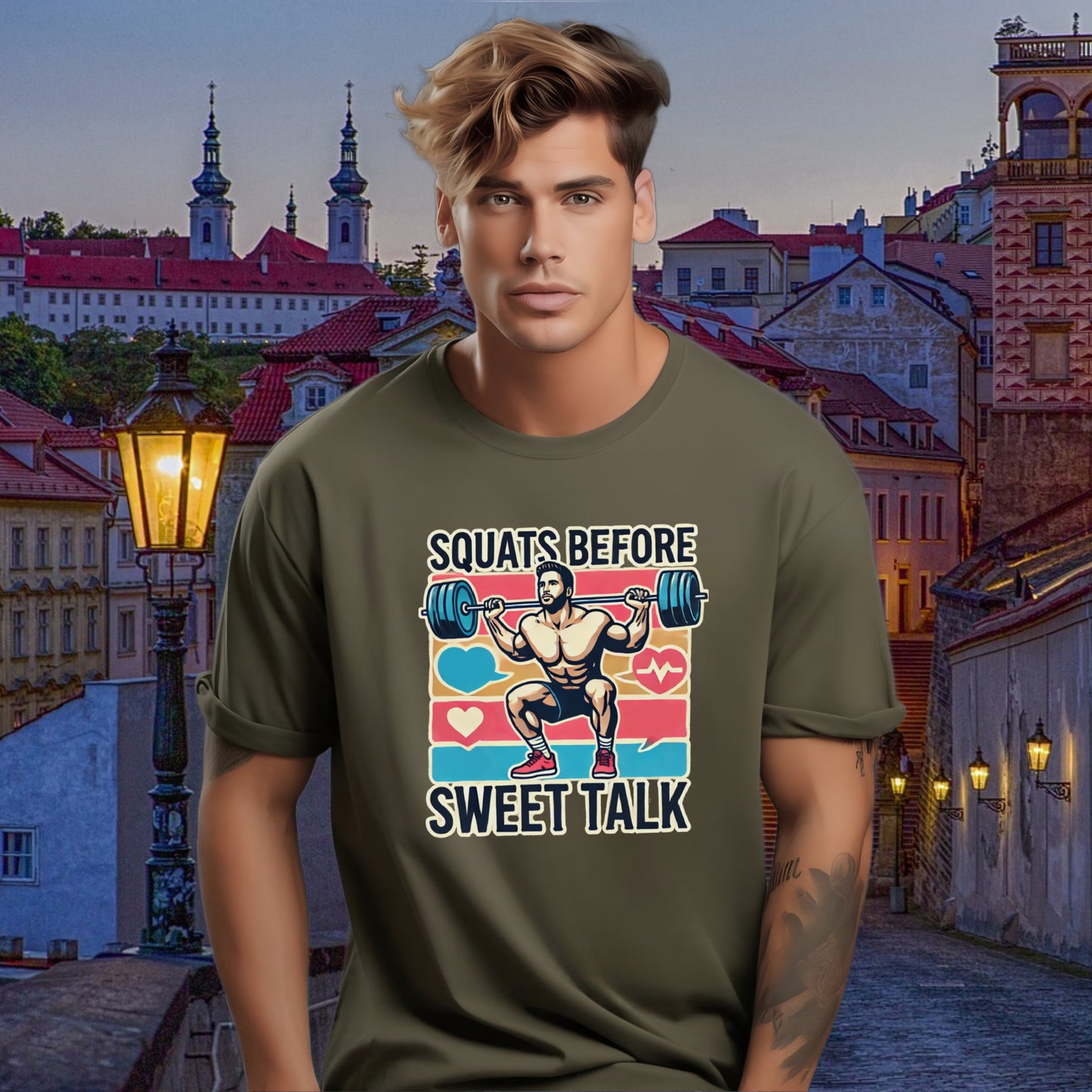 Squats Before Sweet Talk Graphic Printed T-shirt Product