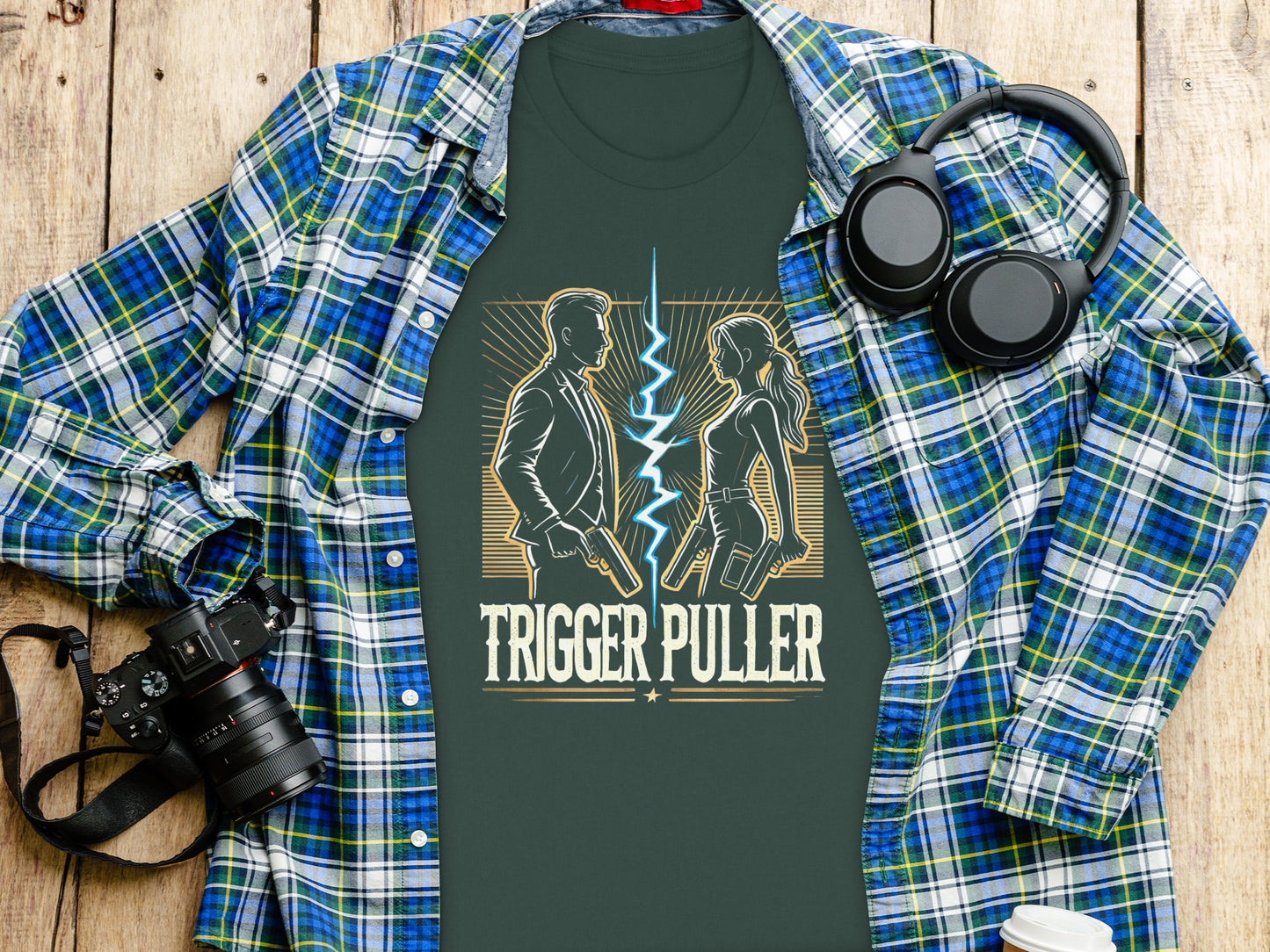 Trigger Puller Graphic Tee Unique Design Product