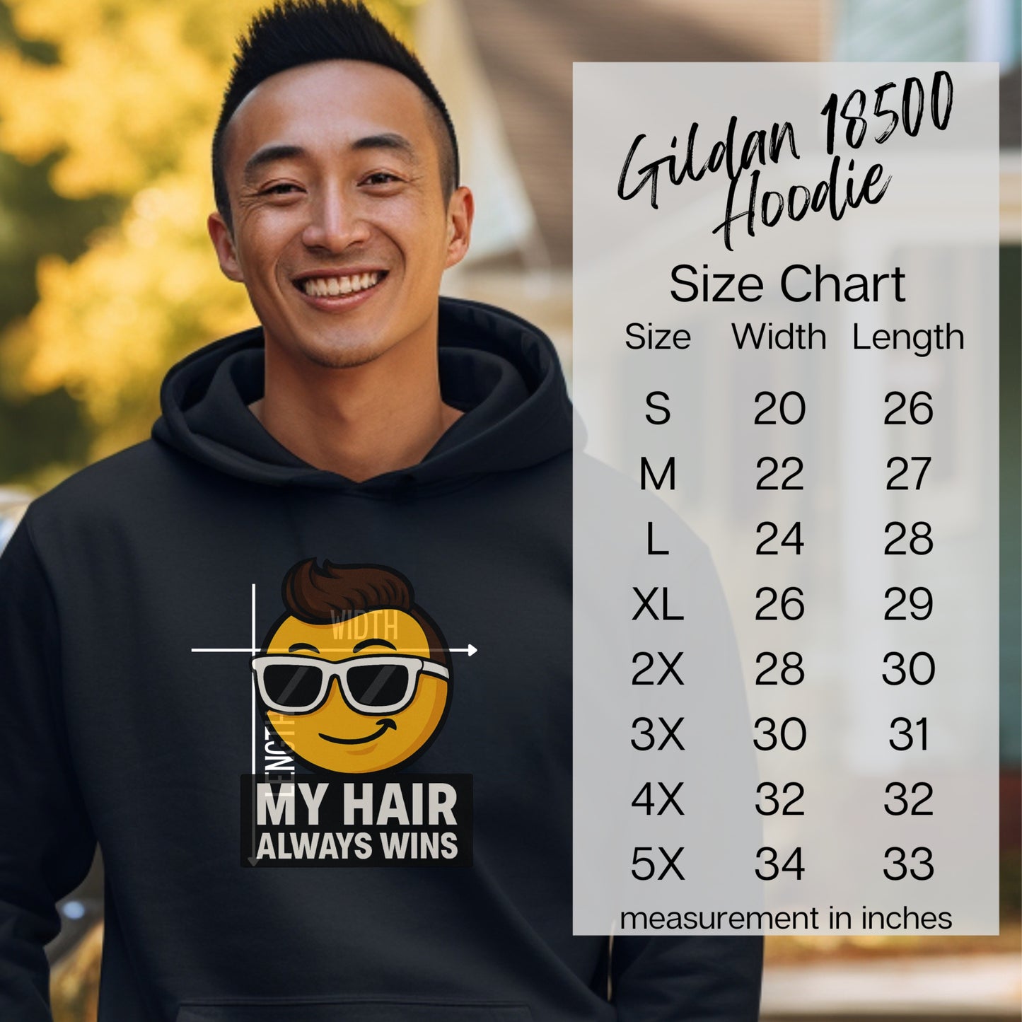 My Hair Always Wins Graphic Hoodie product type