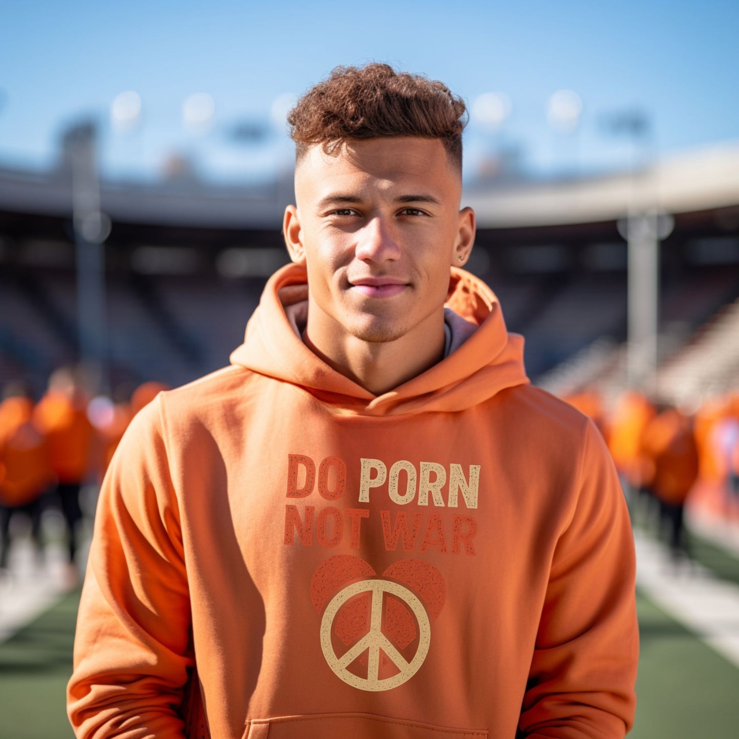 Do Porn Not War Peace Sign Hoodie product