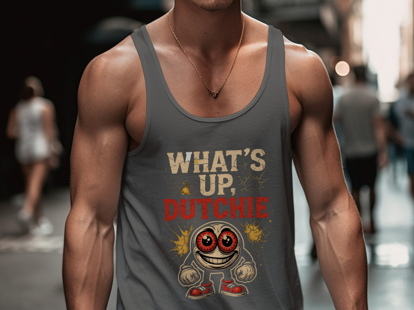 What's Up Dutchie Monster Graphic Tank Top product