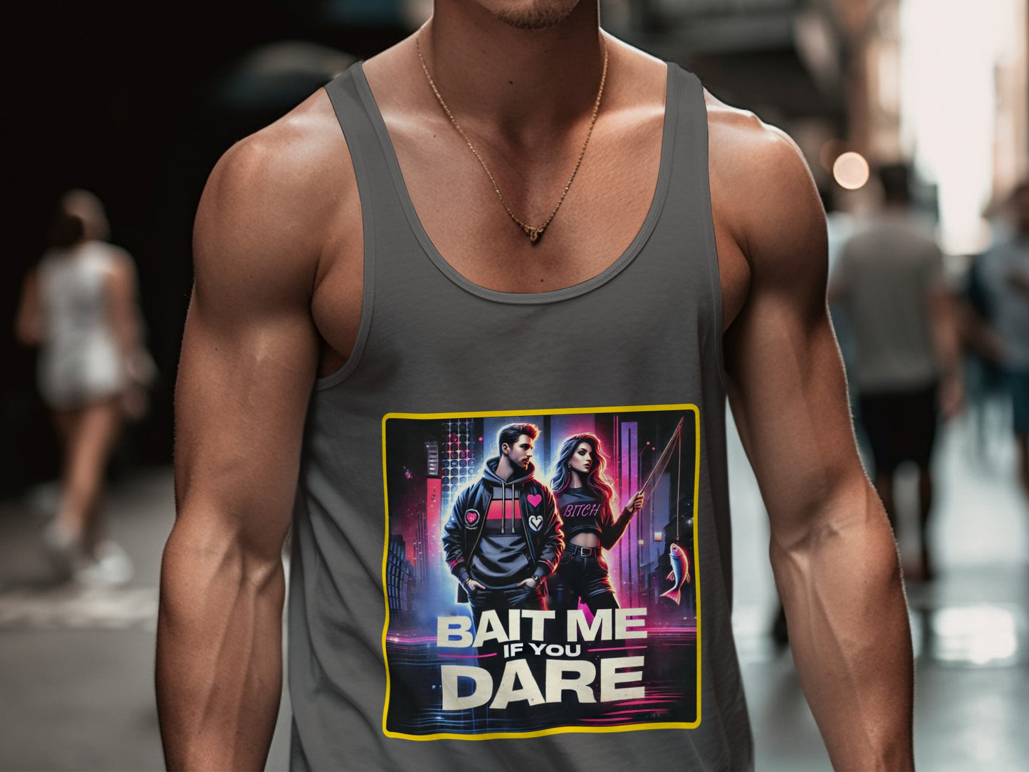 Bait Me If You Dare Graphic Print Tank Top product