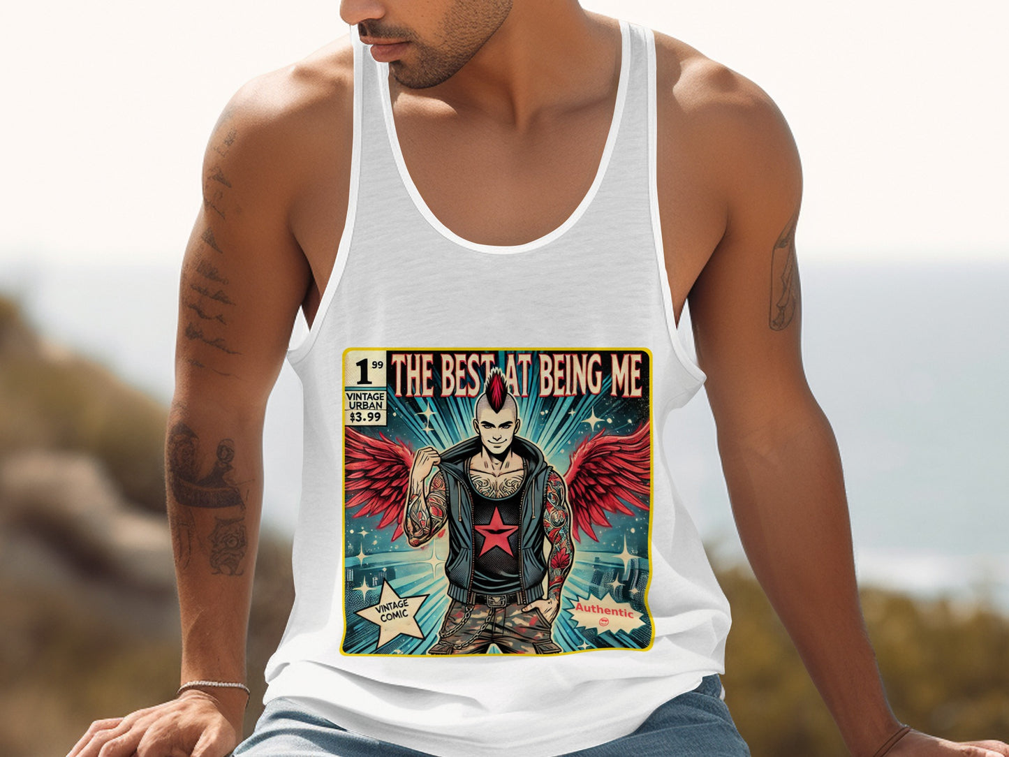 The Best at Being Me Printed Graphic Tank Top product type