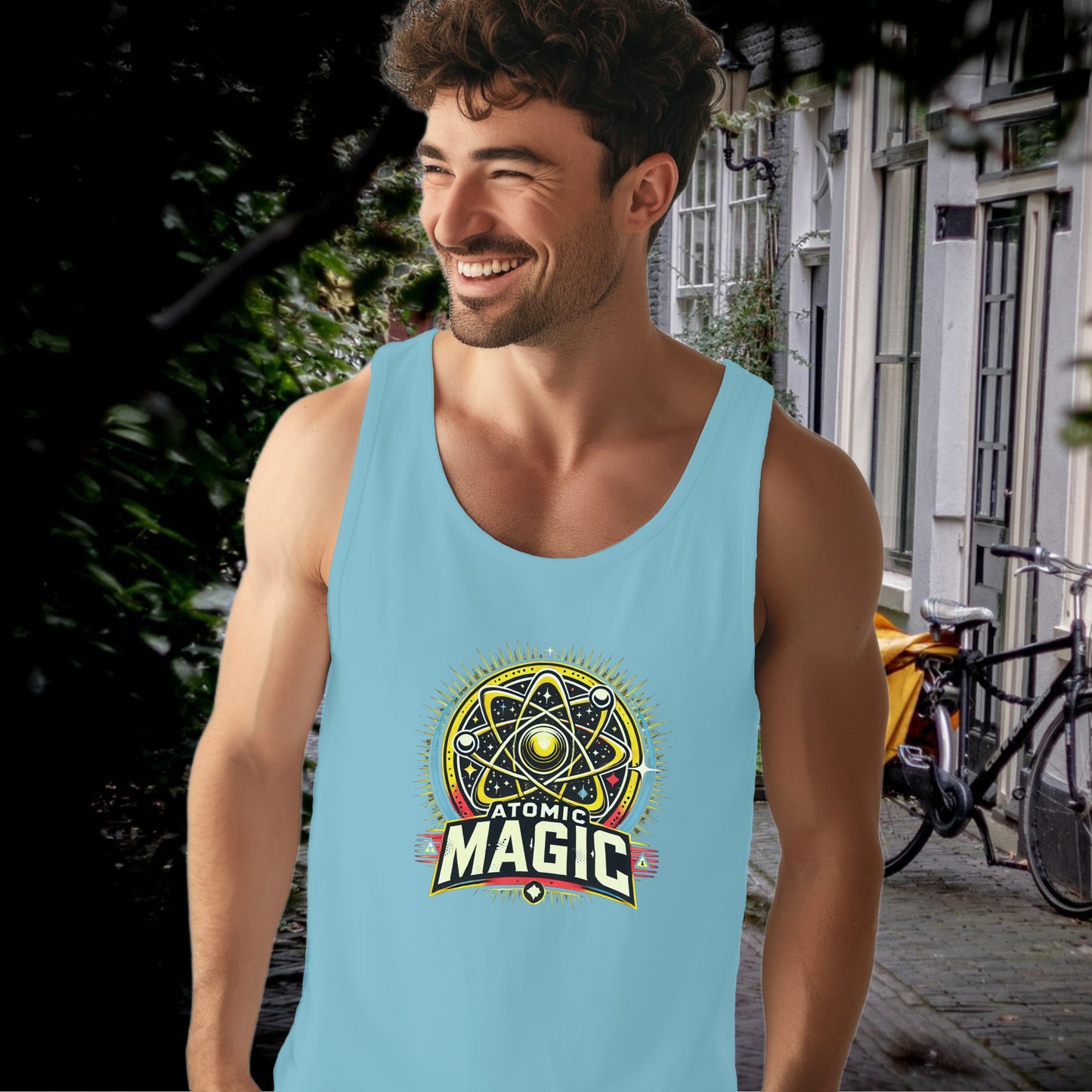 Atomic Magic Graphic Design Sleeveless Shirt product