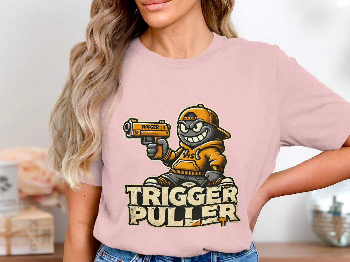 Trigger Puller Printed Design Graphic T-shirt product