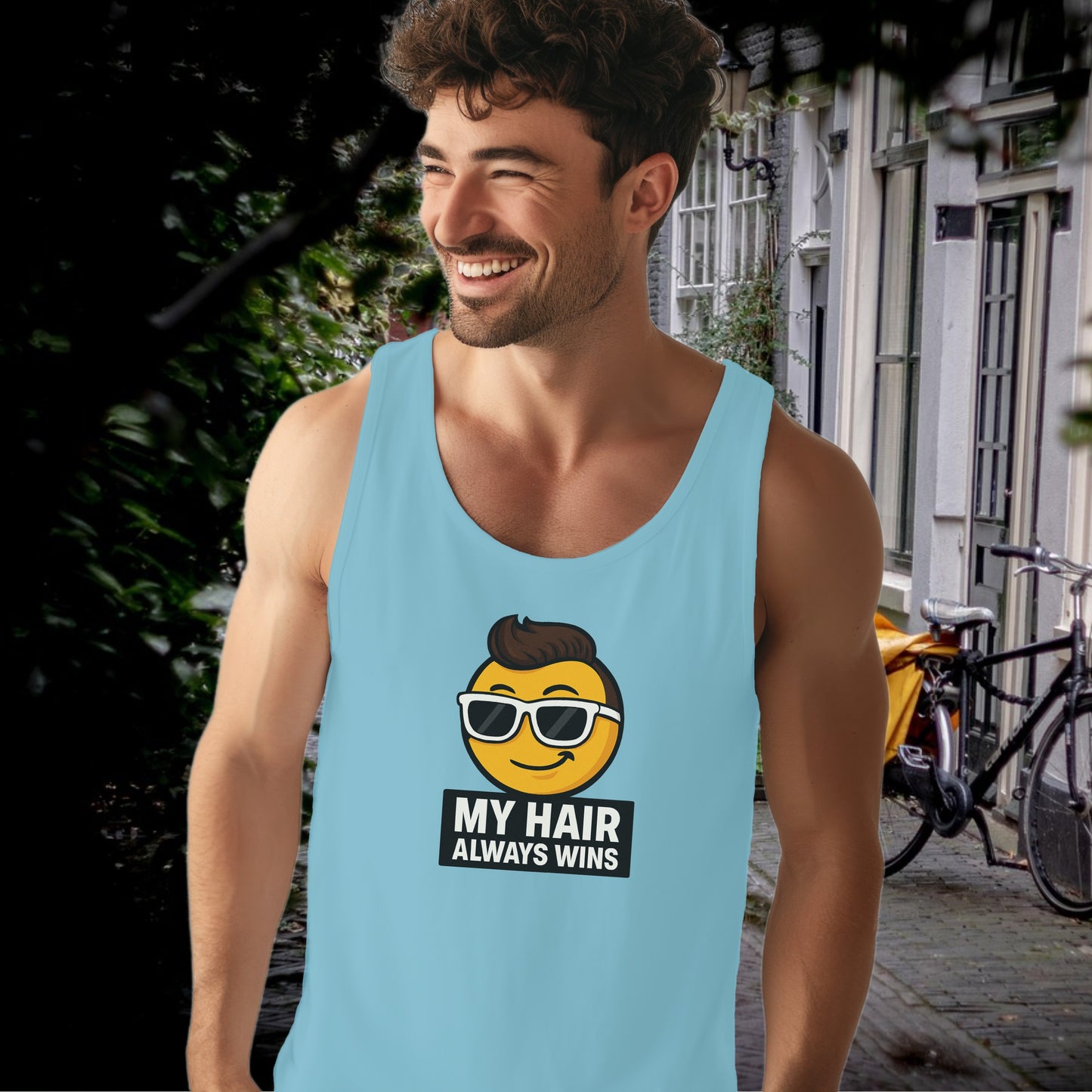 My Hair Always Wins Graphic Tank Top product type
