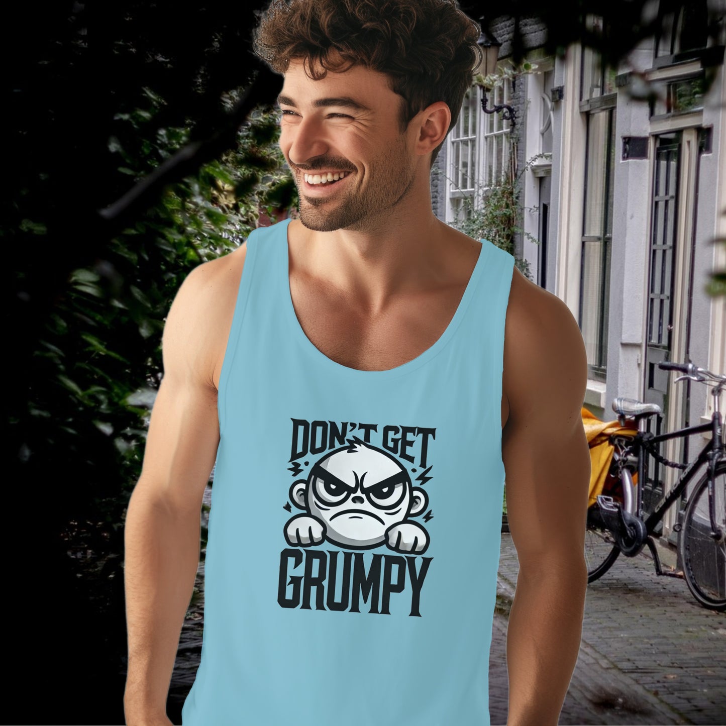 Don't Get Grumpy Graphic Design Tank Top product