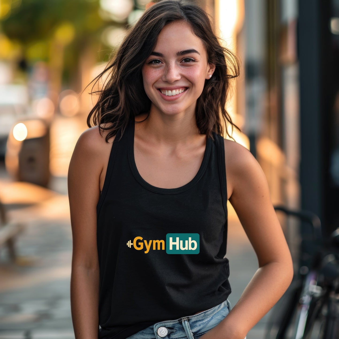 GymHub Black Women's Casual Tank Top product