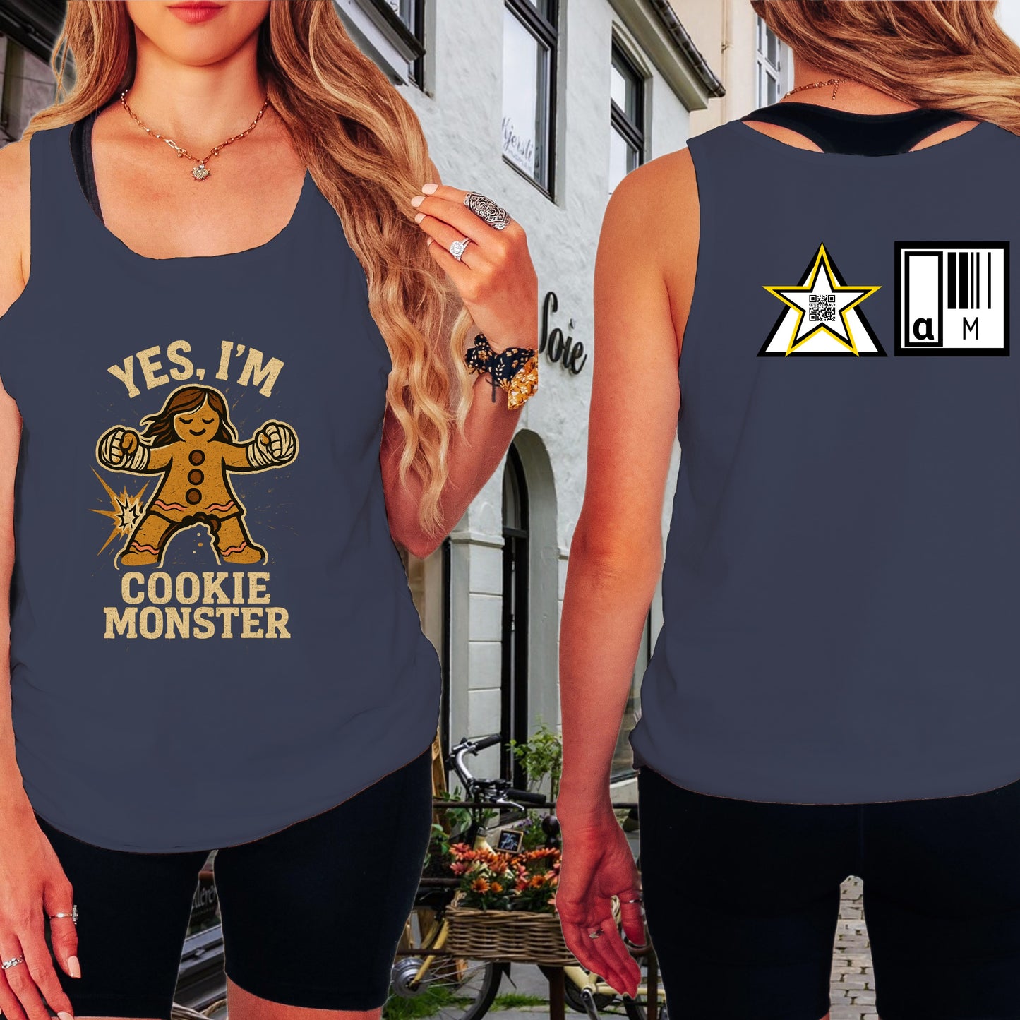 Yes I'm Cookie Monster Graphic Tank Top product type