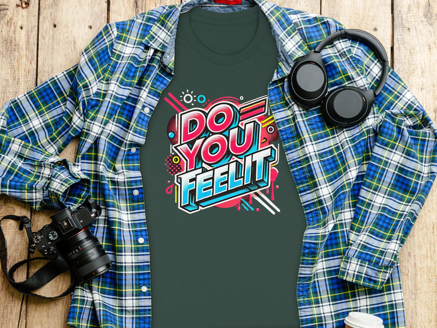 Do You Feel It Graphic Tee trendy design Shirt product